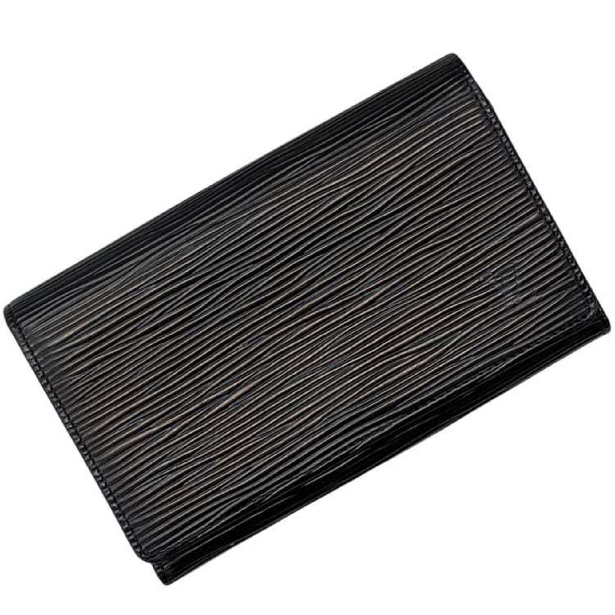 Louis Vuitton Black Noir Epi Leather Wallet (Bi-Fold) (Pre-Owned)