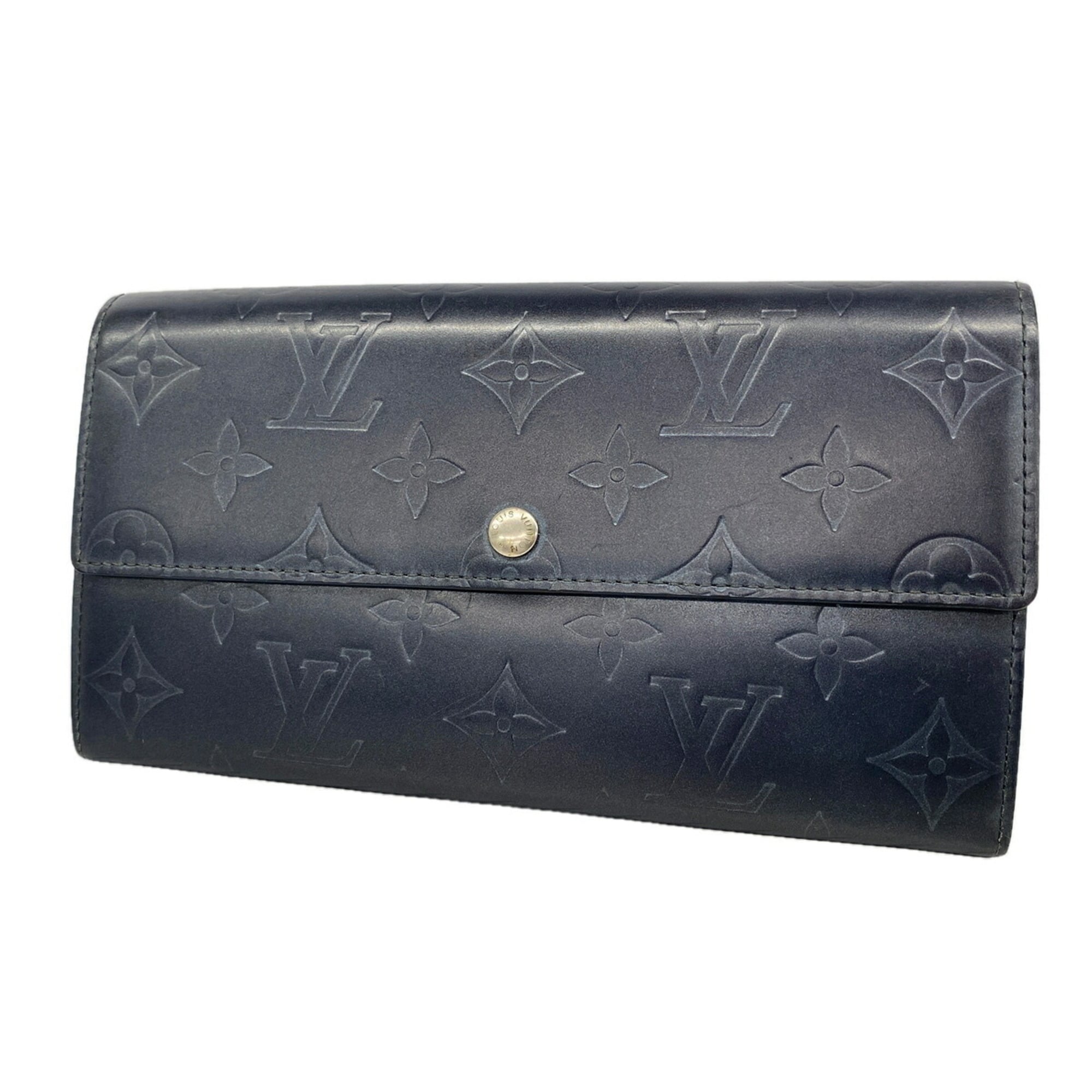 Louis Vuitton Blue Long Wallet (Bi-Fold) (Pre-Owned)