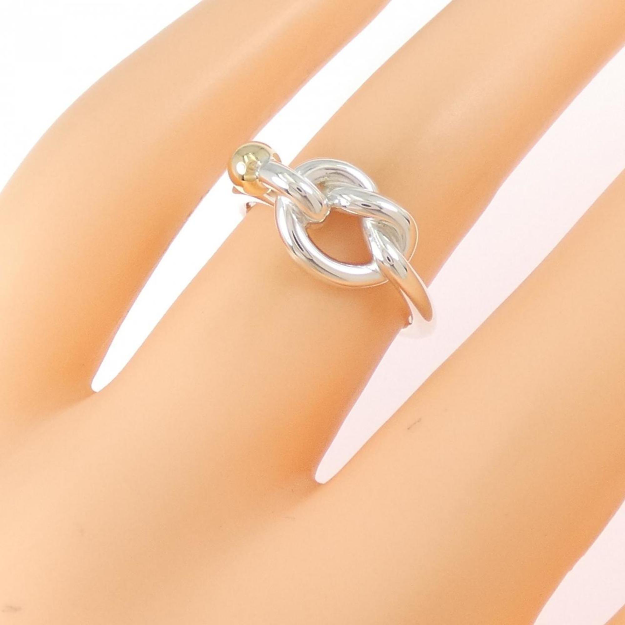 Tiffany Gold Silver Yellow Gold (18K) Silver 925 Band Ring (Pre-Owned)