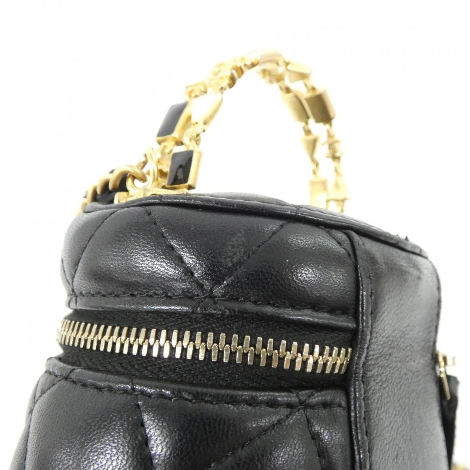 Chanel Black Leather Handbag (Pre-Owned)