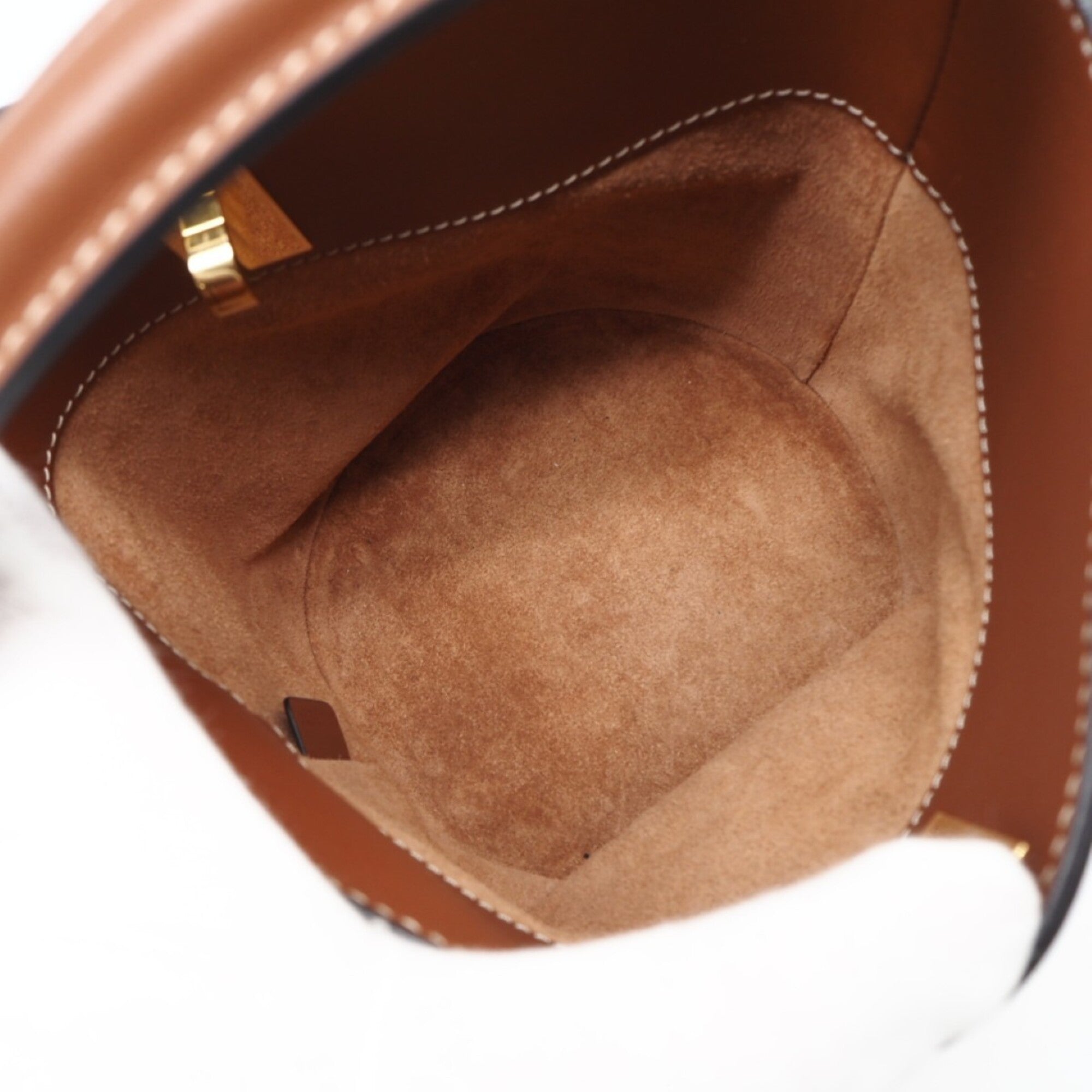 Celine Brown Leather Shoulder Bag (Pre-Owned)