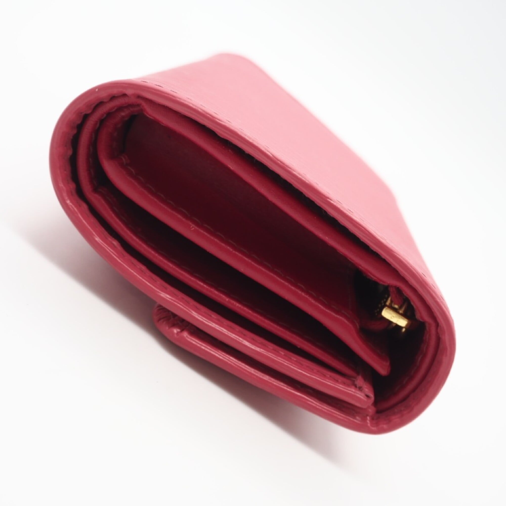 Prada Pink Leather Wallet (Tri-Fold) (Pre-Owned)