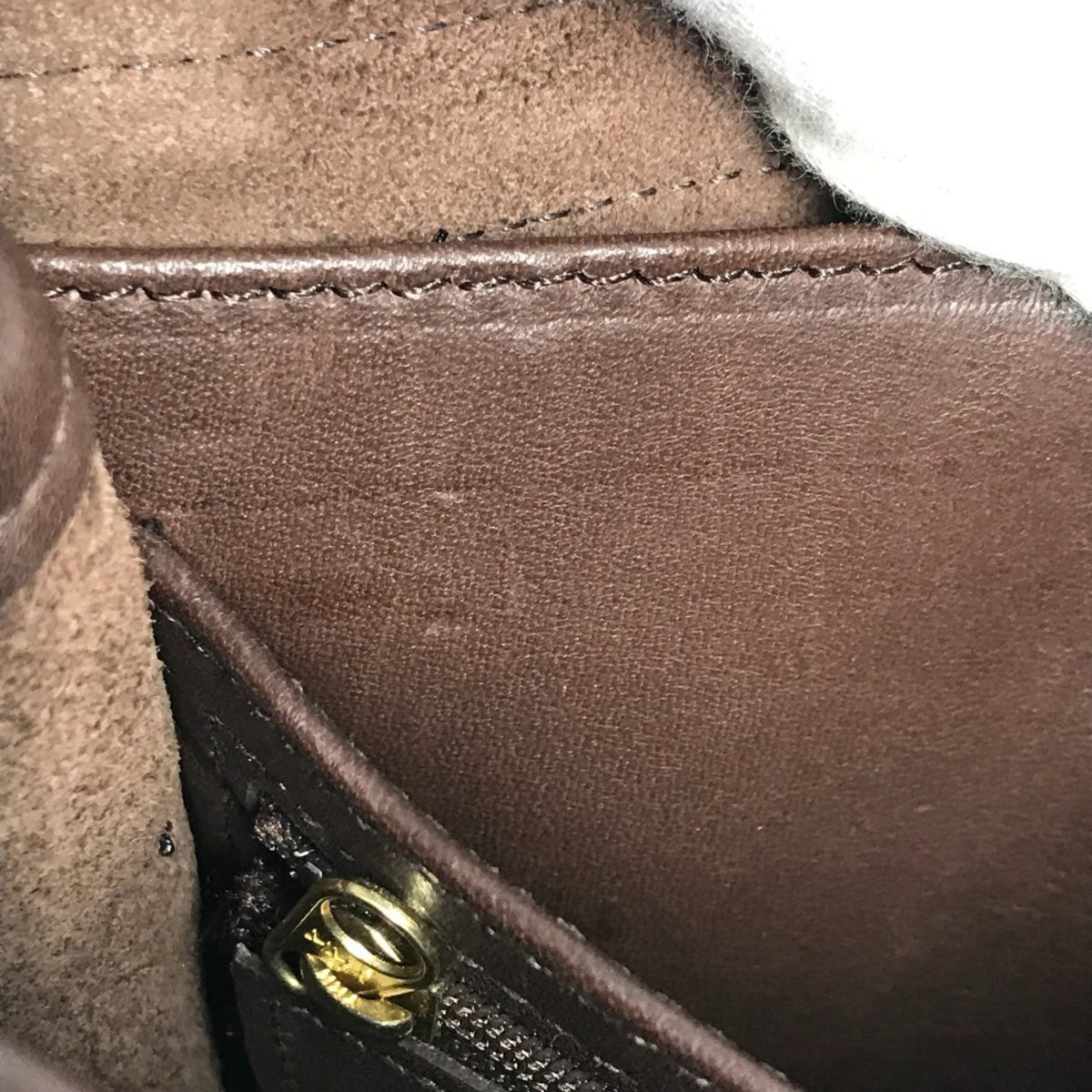 Coach Brown Leather Clutch Bag (Pre-Owned)
