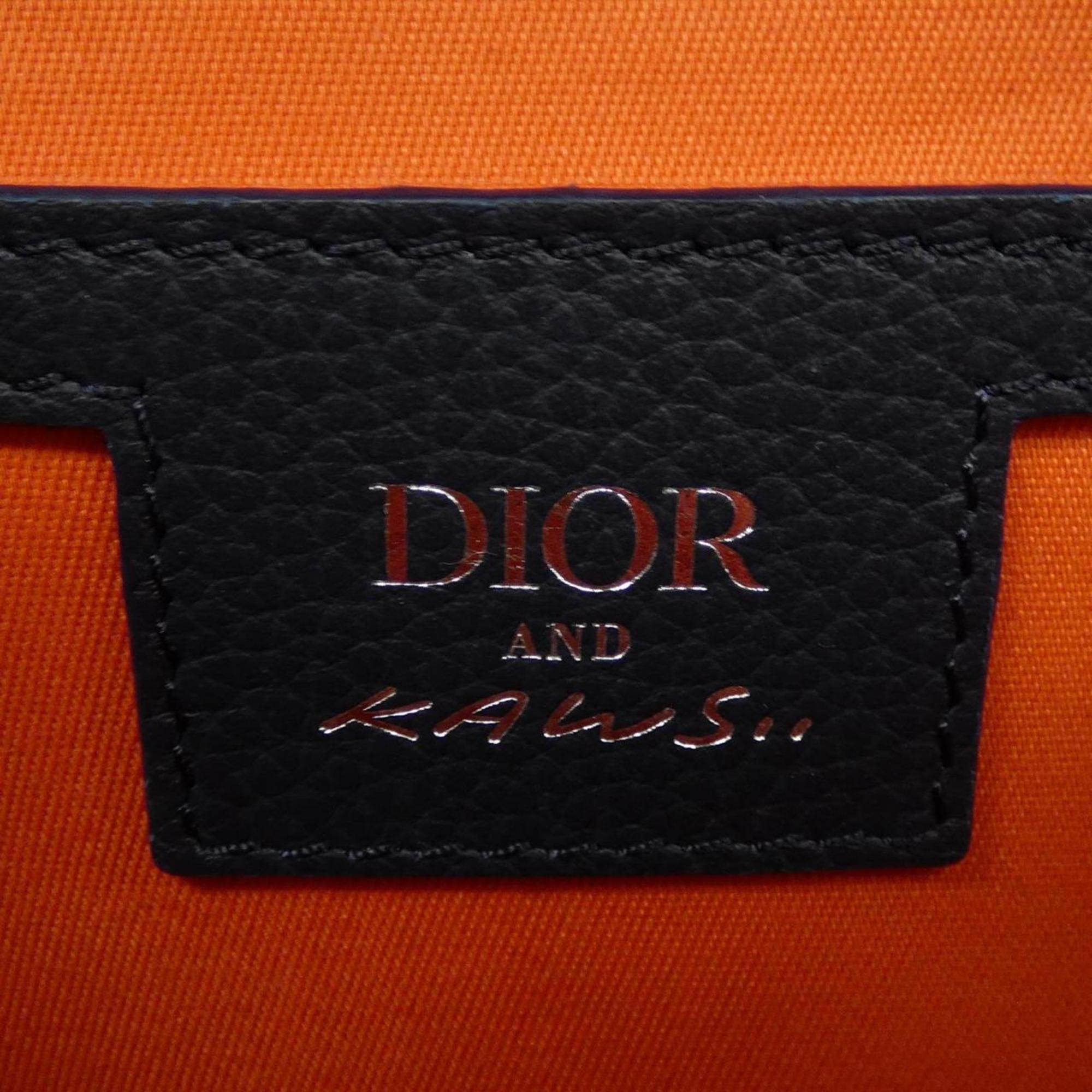 Christian Dior Navy Jacquard Sling Bag (Pre-Owned)