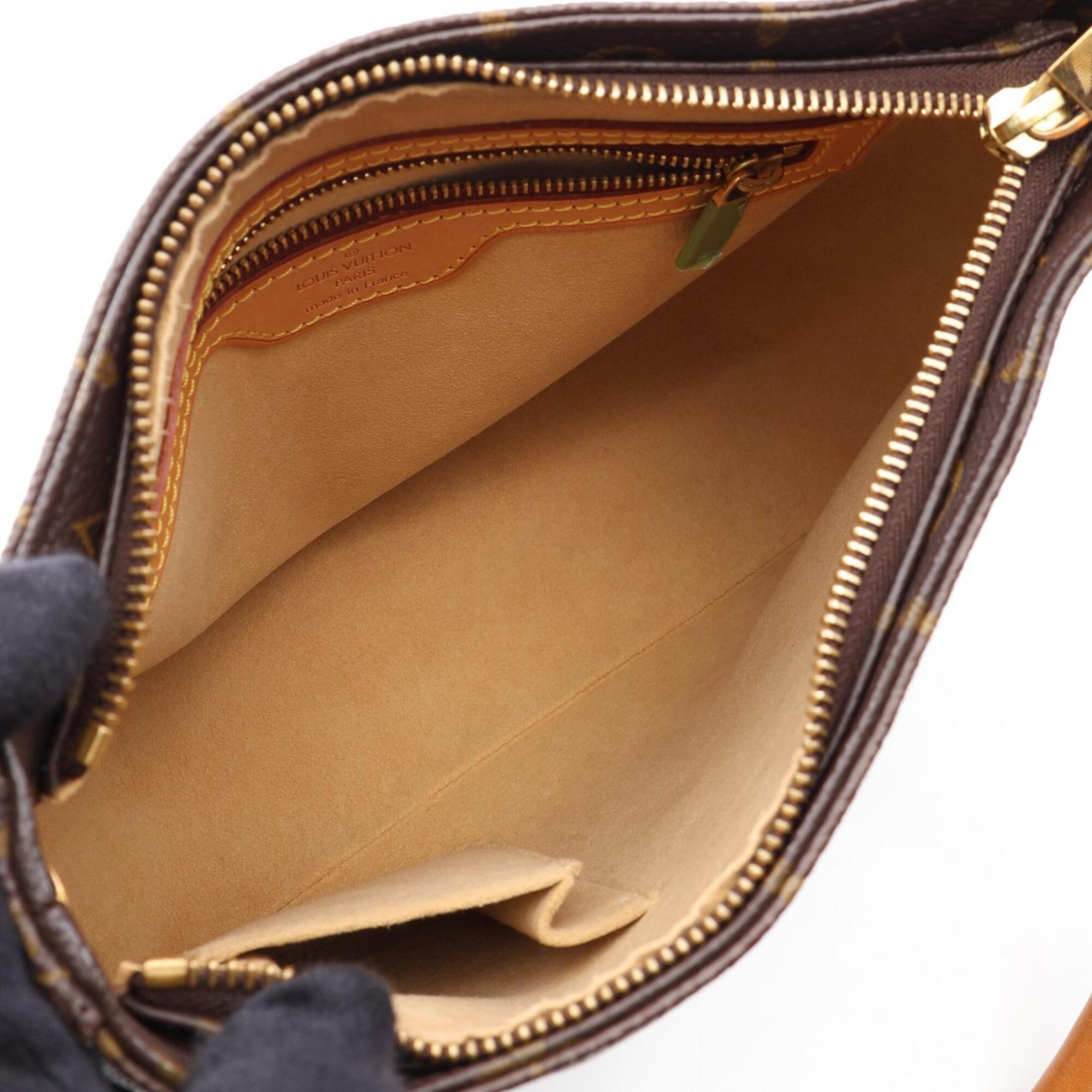 Louis Vuitton Brown Monogram Monogram Leather Handbag Shoulder Bag (Pre-Owned)