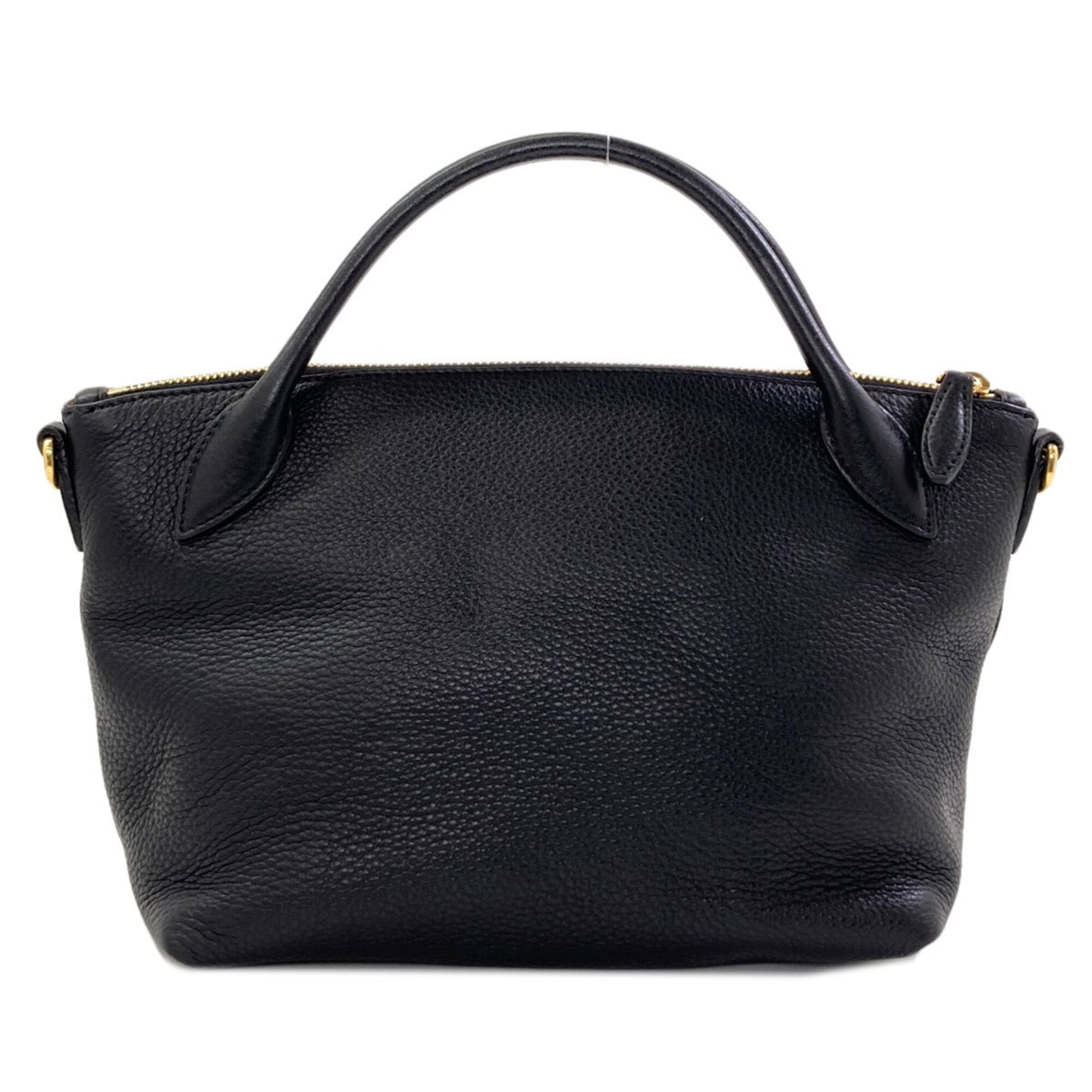 Prada Black Leather Handbag (Pre-Owned)
