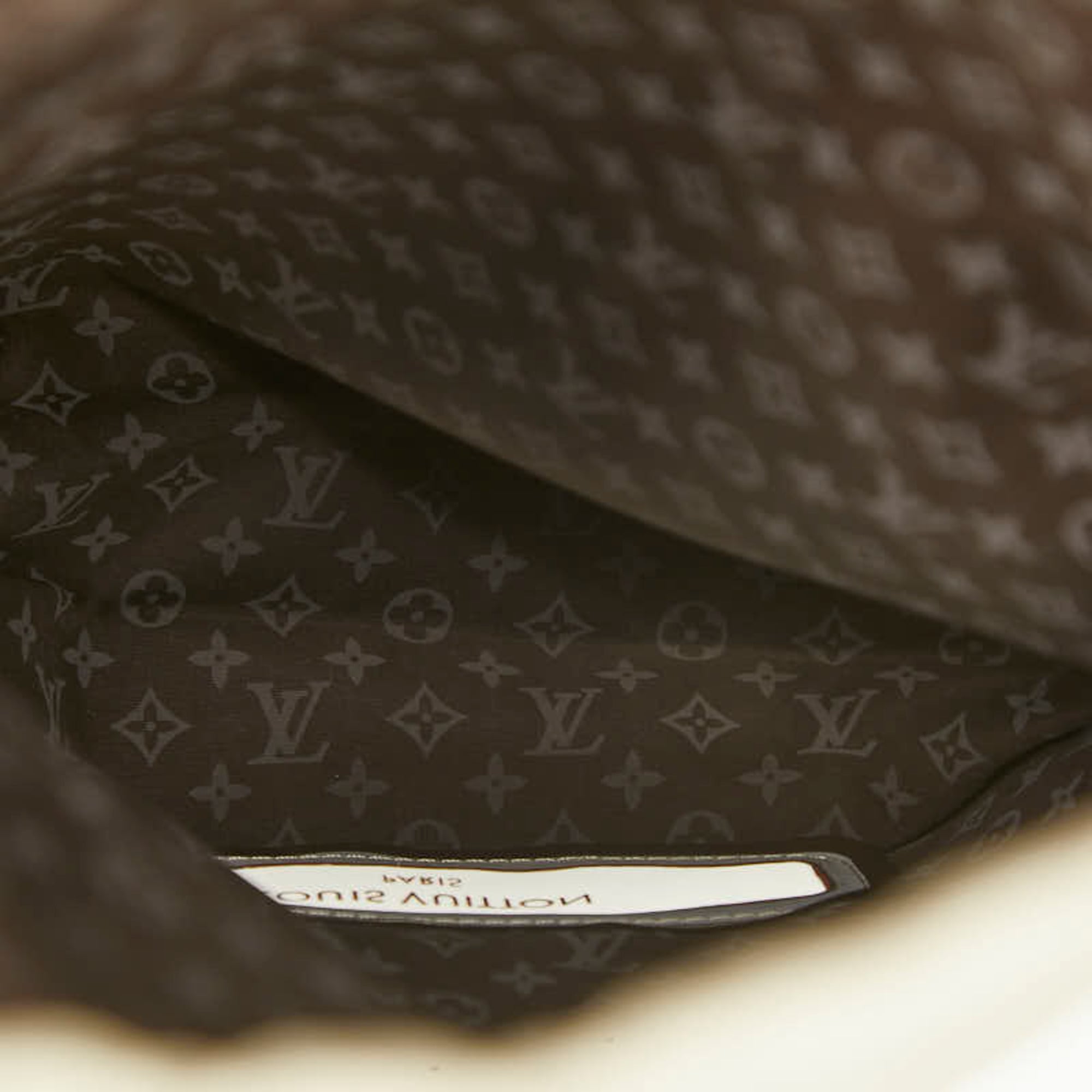 Louis Vuitton Beige Gray Gray Beige Polyester Elastane Handbag Pouch (Pre-Owned)