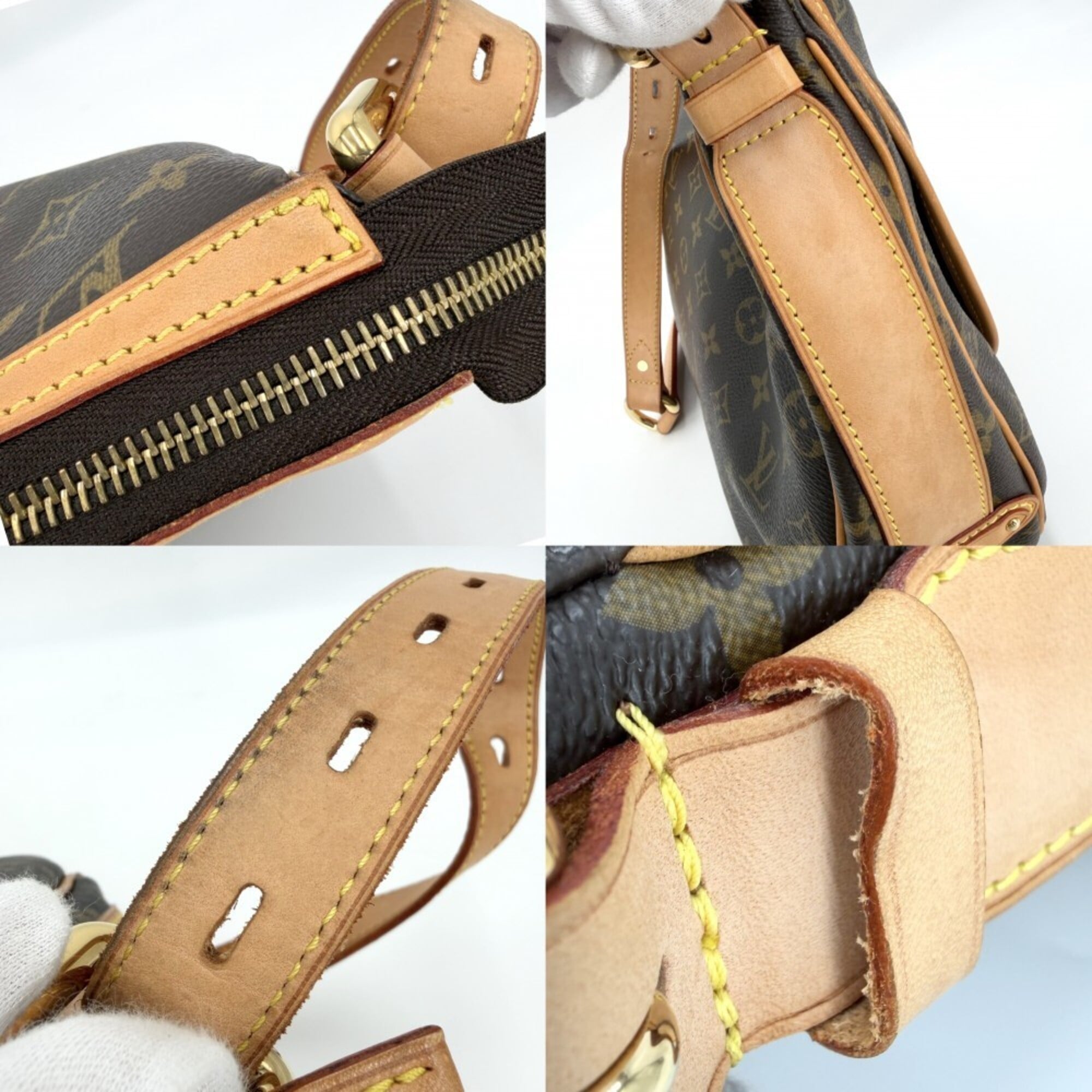 Louis Vuitton Brown Monogram Canvas Shoulder Bag (Pre-Owned)