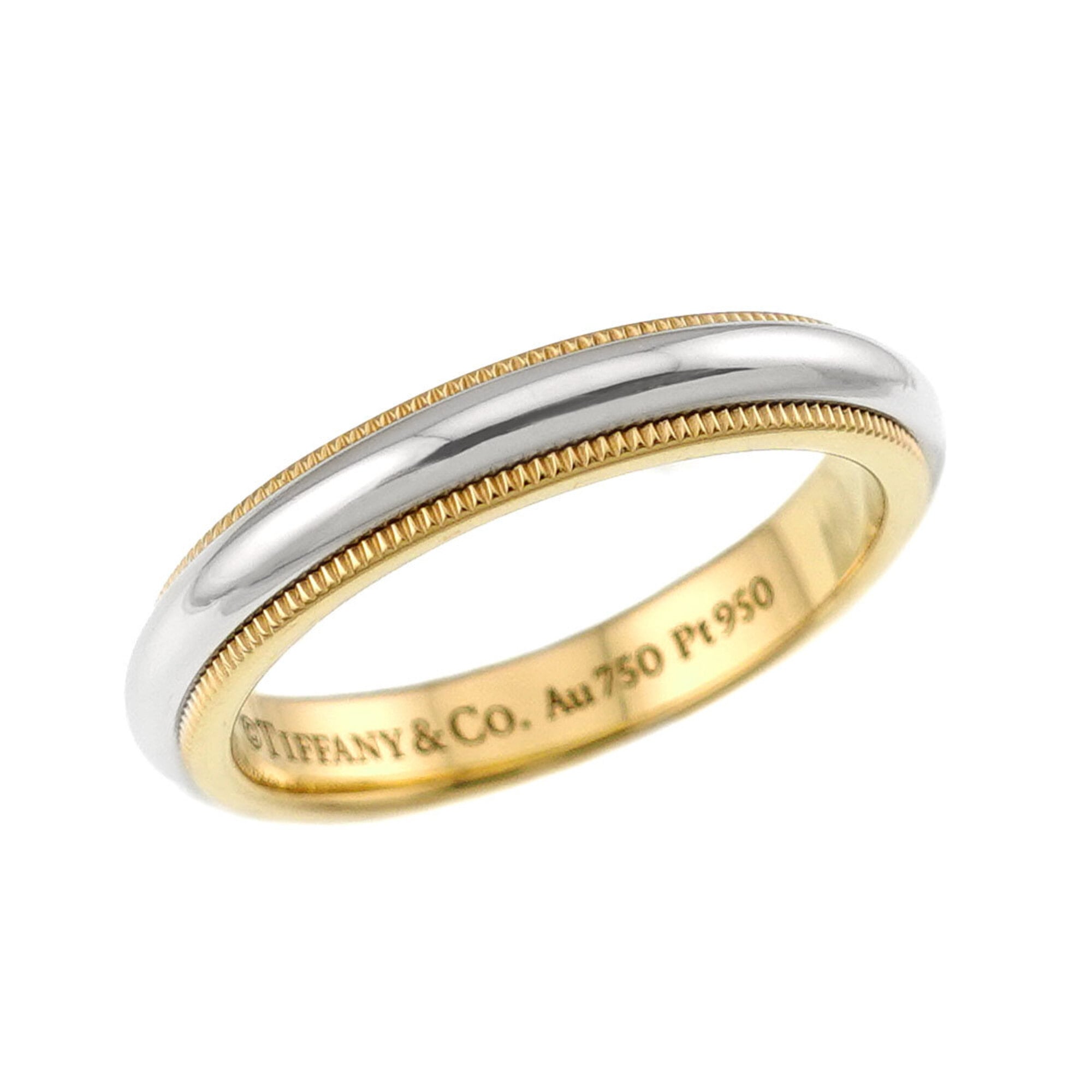 Tiffany Yellow Gold (18K) Platinum 950 Band Ring (Pre-Owned)