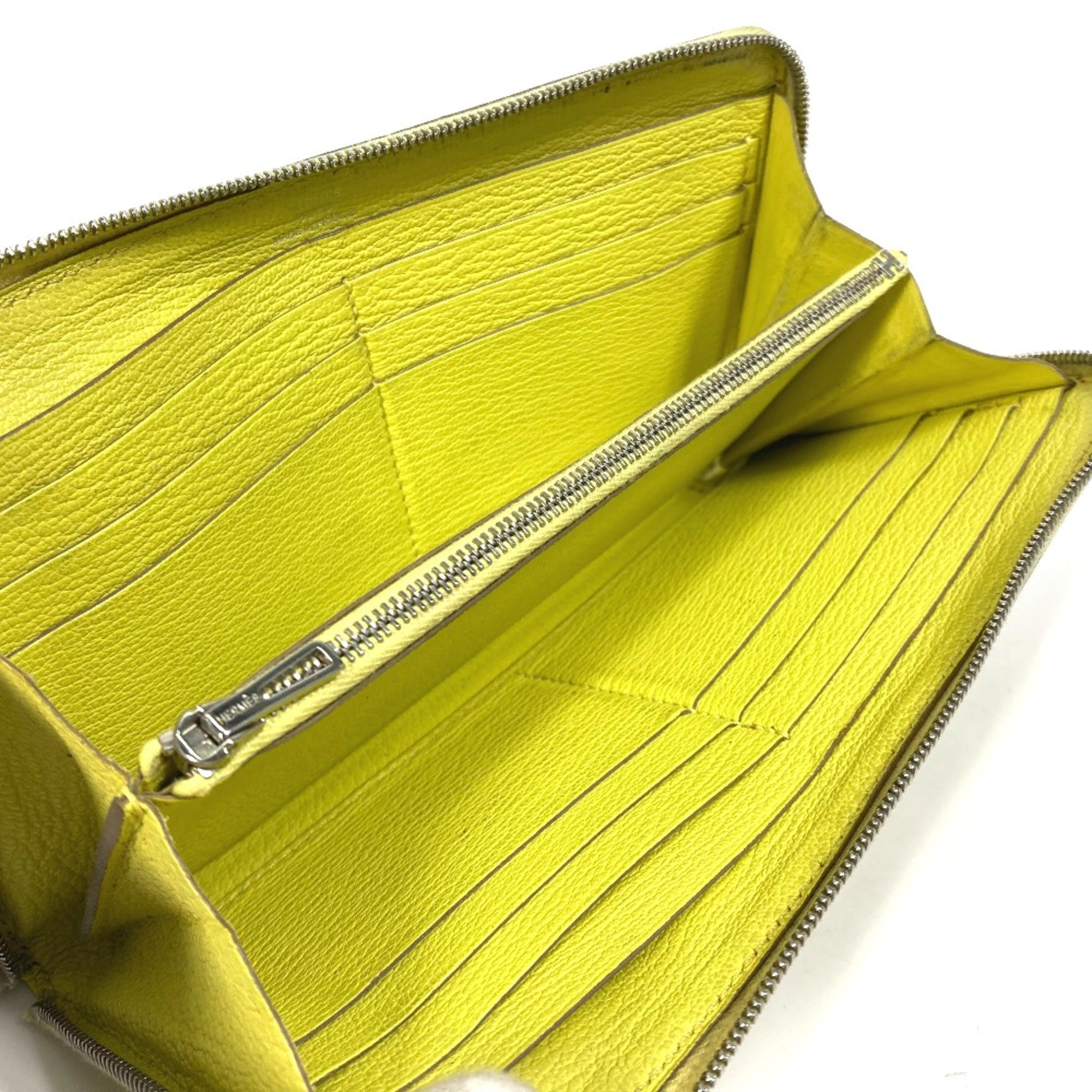 Hermes Yellow Leather Long Wallet (Bi-Fold) (Pre-Owned)
