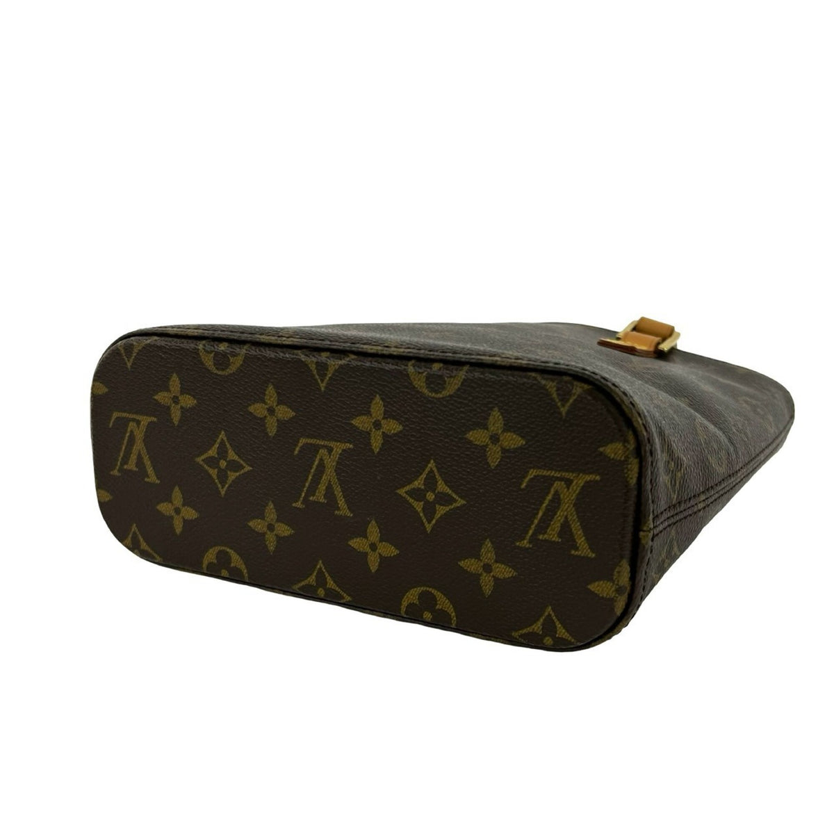 Louis Vuitton Brown Leather Pvc Handbag Tote Bag (Pre-Owned)