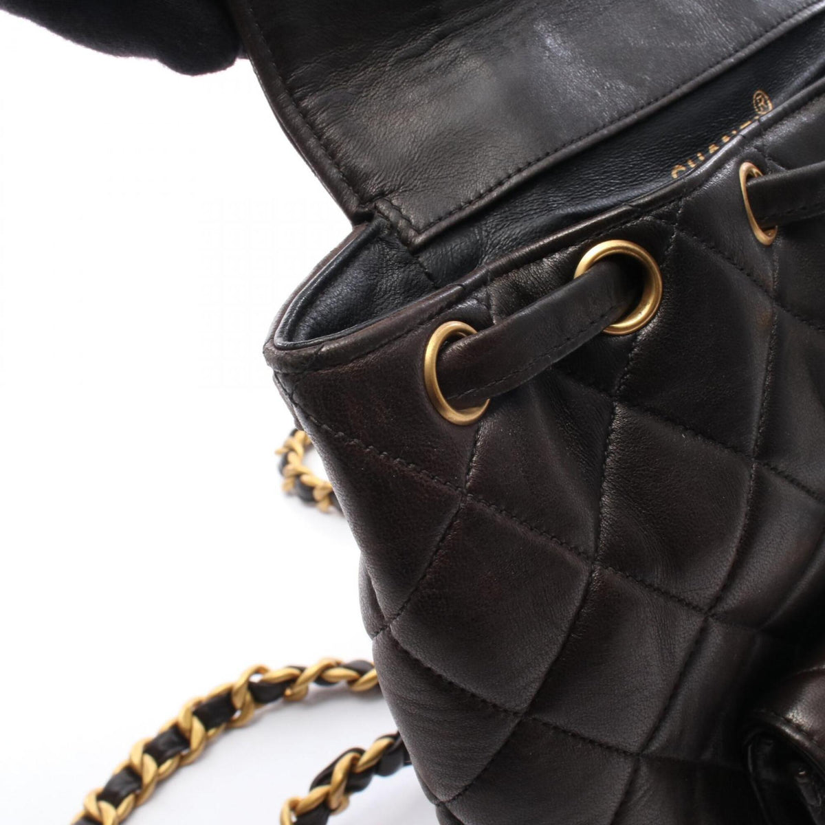 Chanel Black Leather Backpack (Pre-Owned)