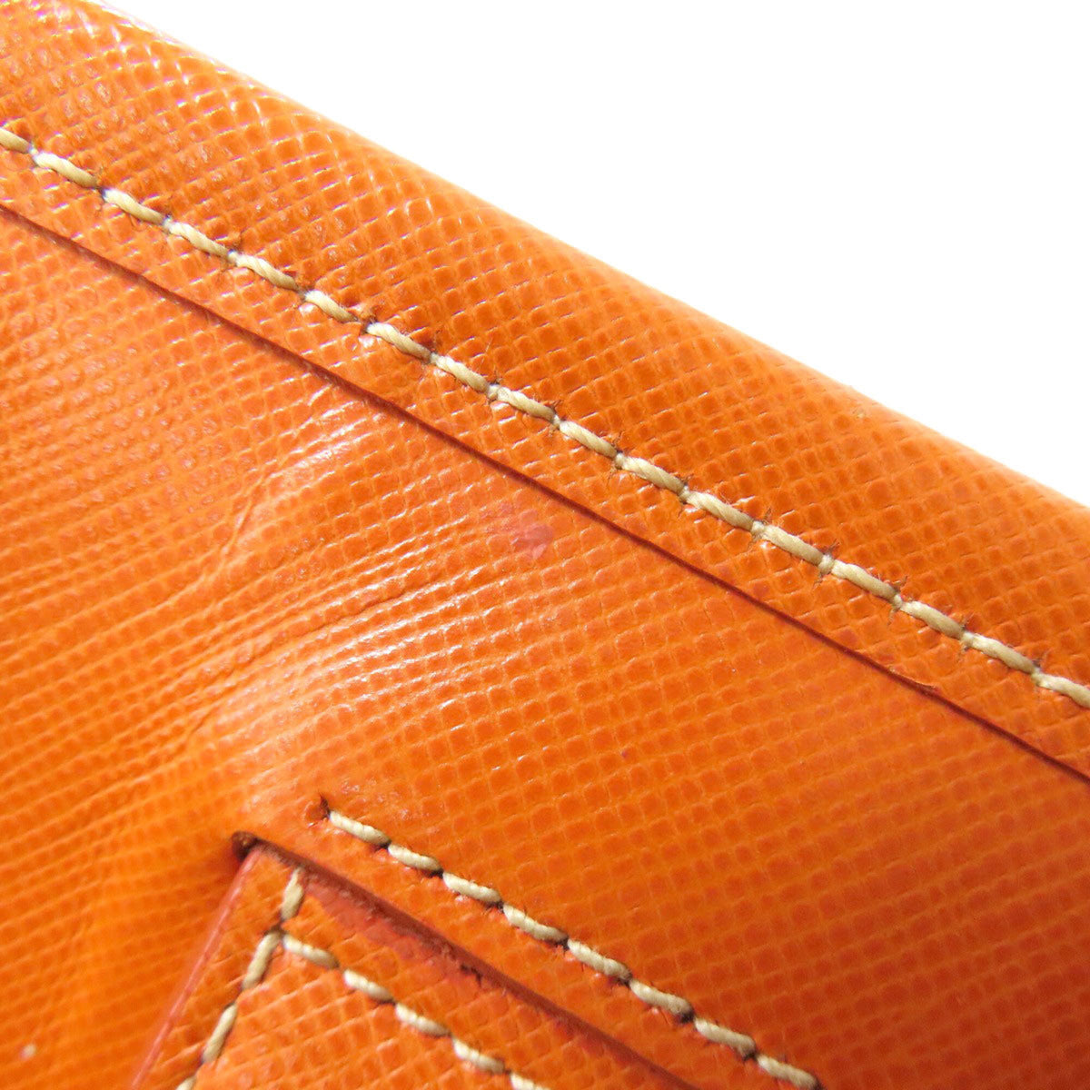 Prada Blue Orange Canvas Leather Handbag (Pre-Owned)
