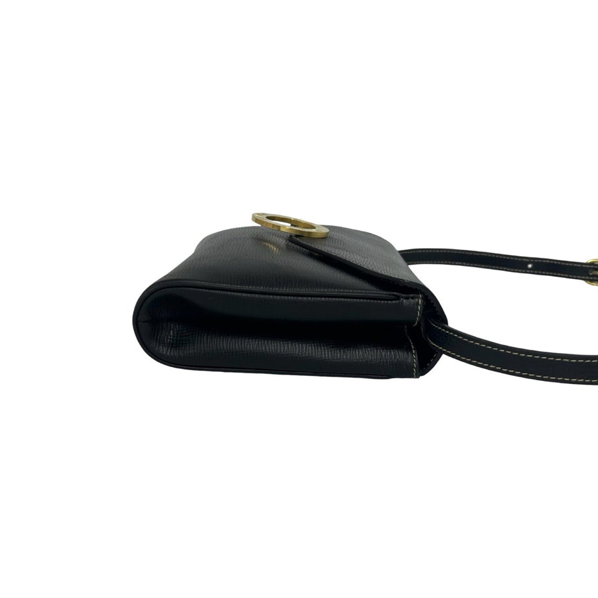 Celine Black Leather Pochette Shoulder Bag (Pre-Owned)