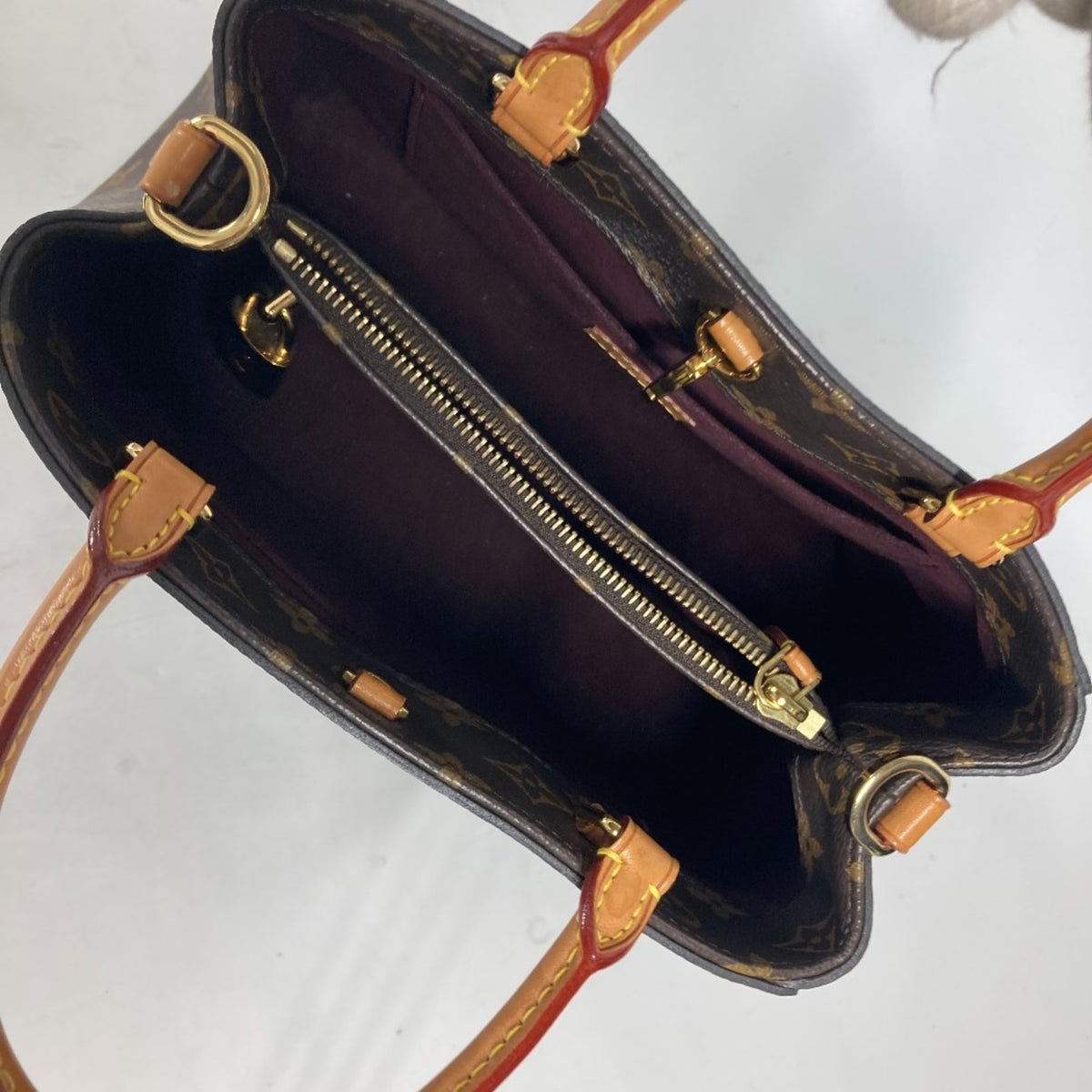 Louis Vuitton Brown Monogram Monogram Handbag Shoulder Bag Tote Bag (Pre-Owned)