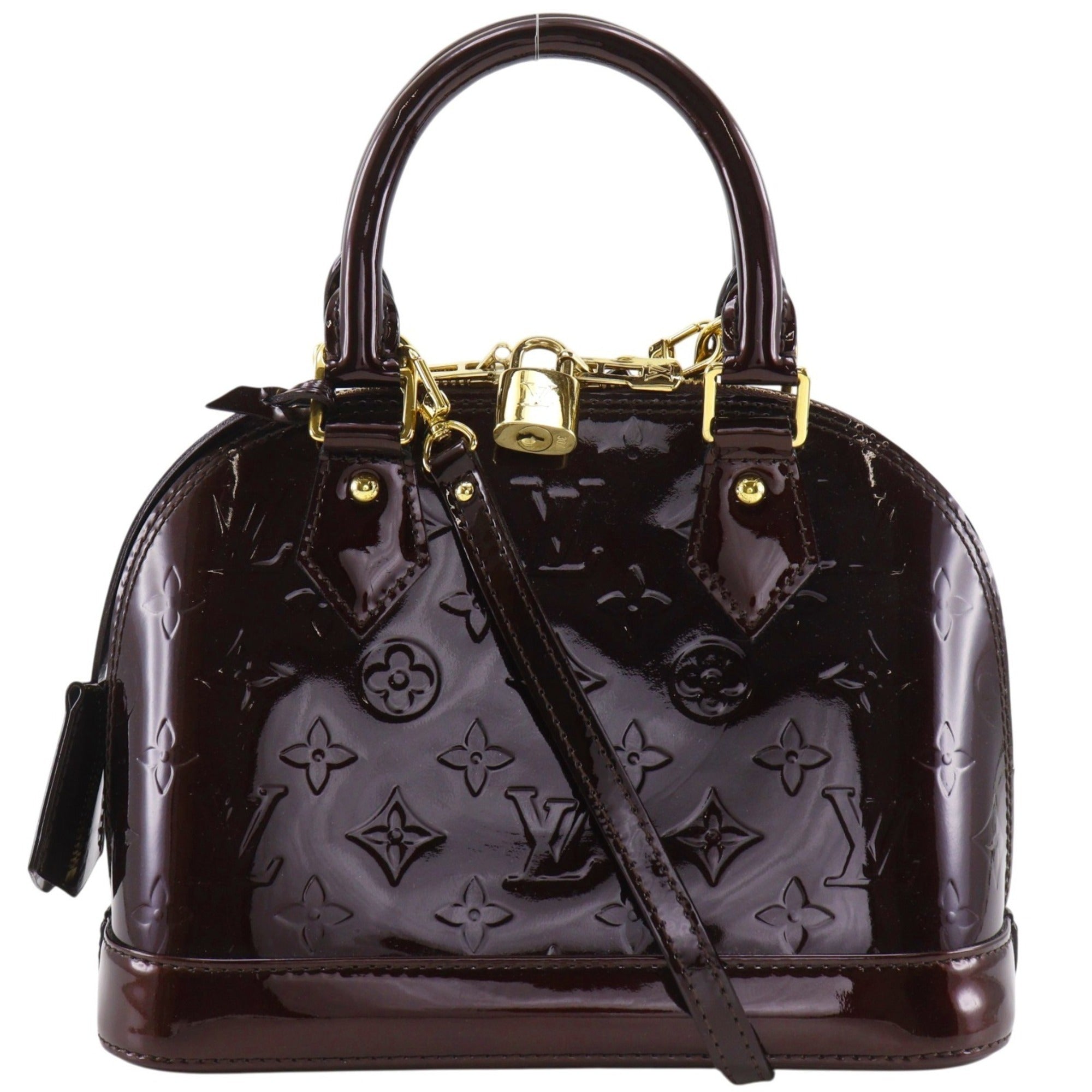 Louis Vuitton Amarante Red Color Monogram Vernis Handbag (Pre-Owned)