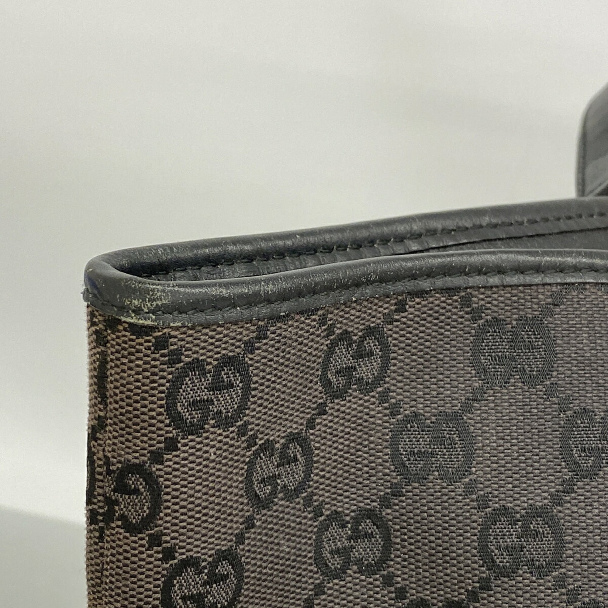 Gucci Black Canvas Tote Bag (Pre-Owned)