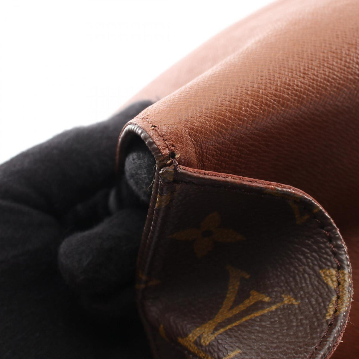 Louis Vuitton Brown Monogram Coated Canvas Leather Handbag Shoulder Bag (Pre-Owned)