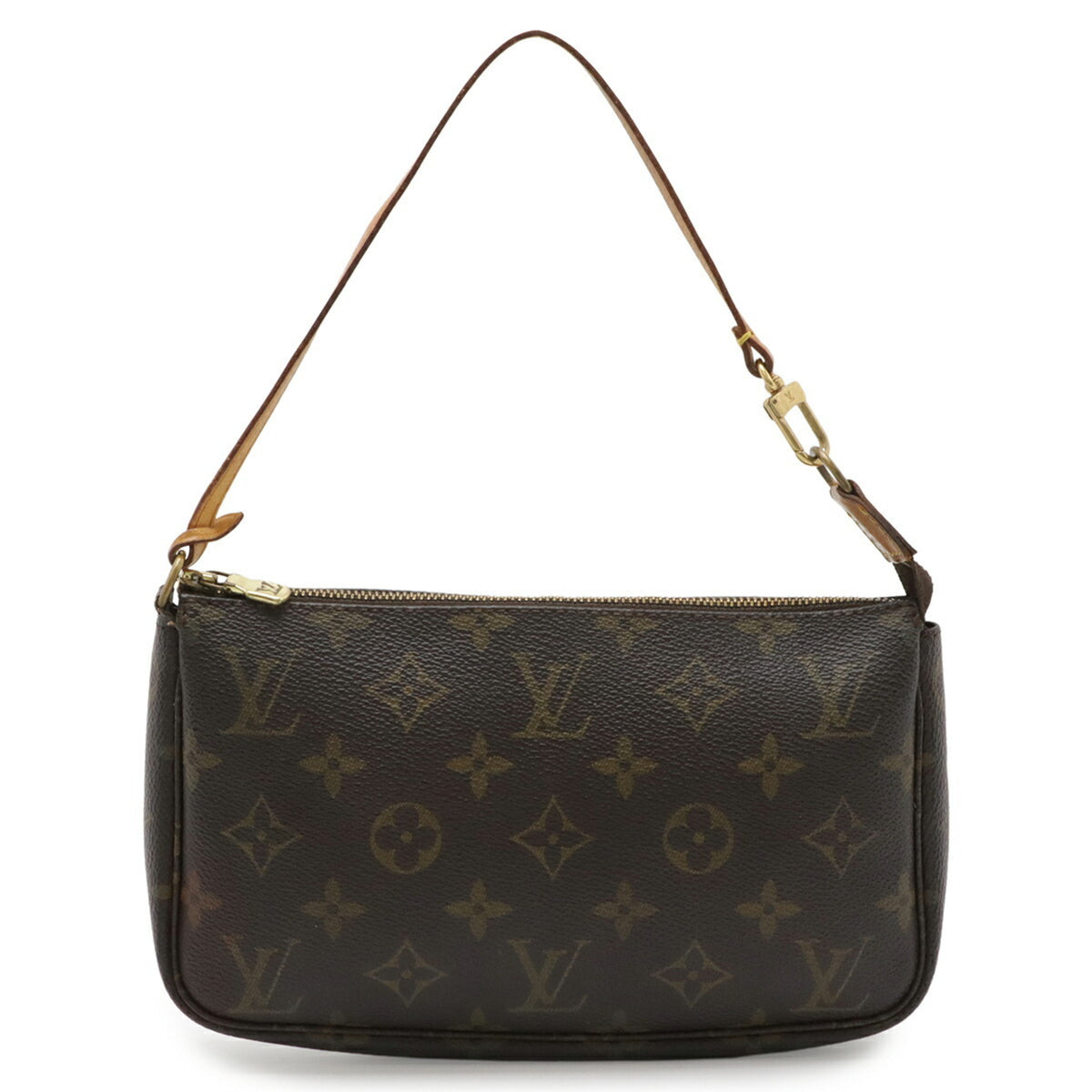 Louis Vuitton Brown Monogram Canvas Handbag Pochette Pouch (Pre-Owned)