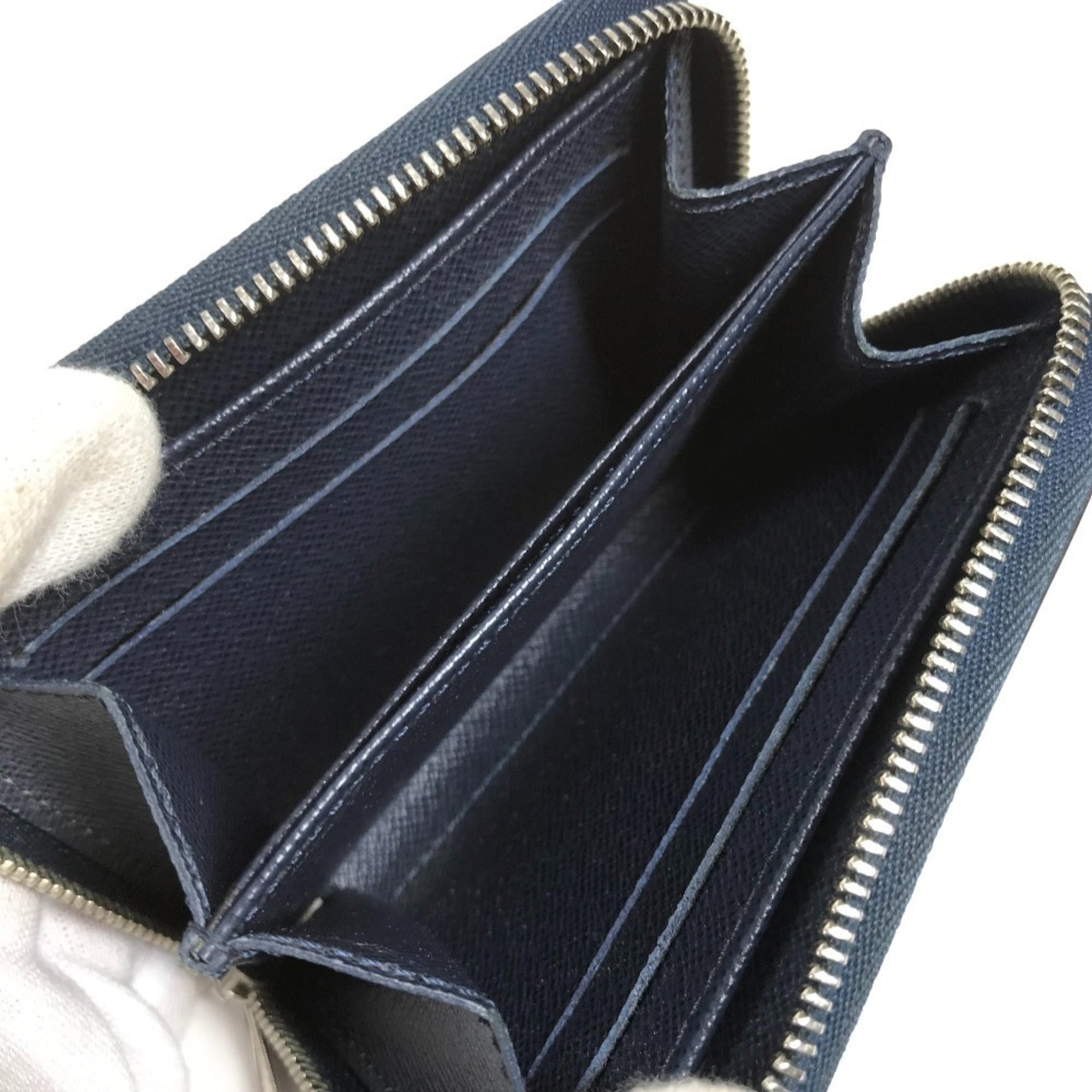 Louis Vuitton Epi Blue Epi Leather Coin Purse/Coin Case (Pre-Owned)