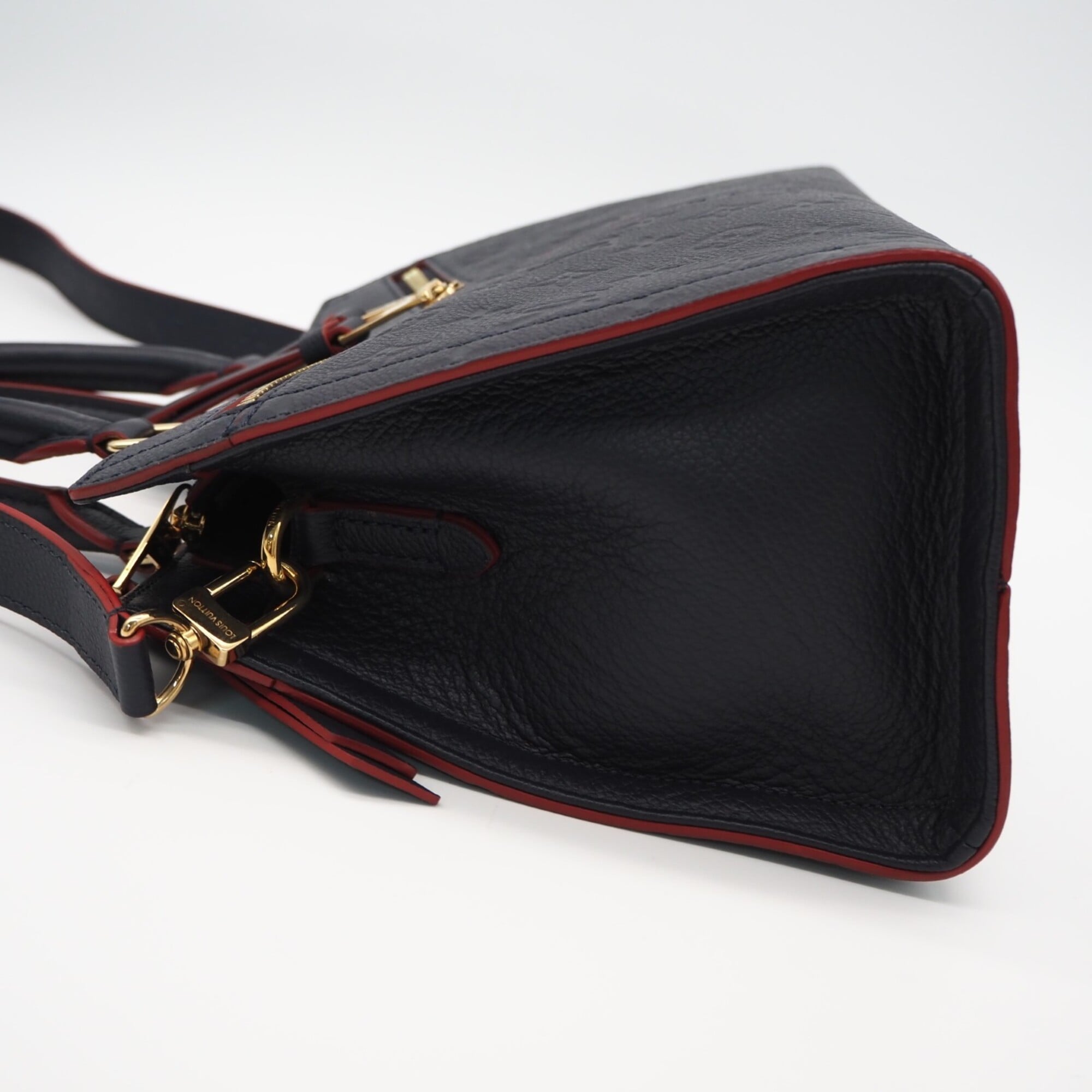 Louis Vuitton Monogram Empreinte Marine Rouge Monogram Navy Red Color Monogram Empreinte Handbag (Pre-Owned)