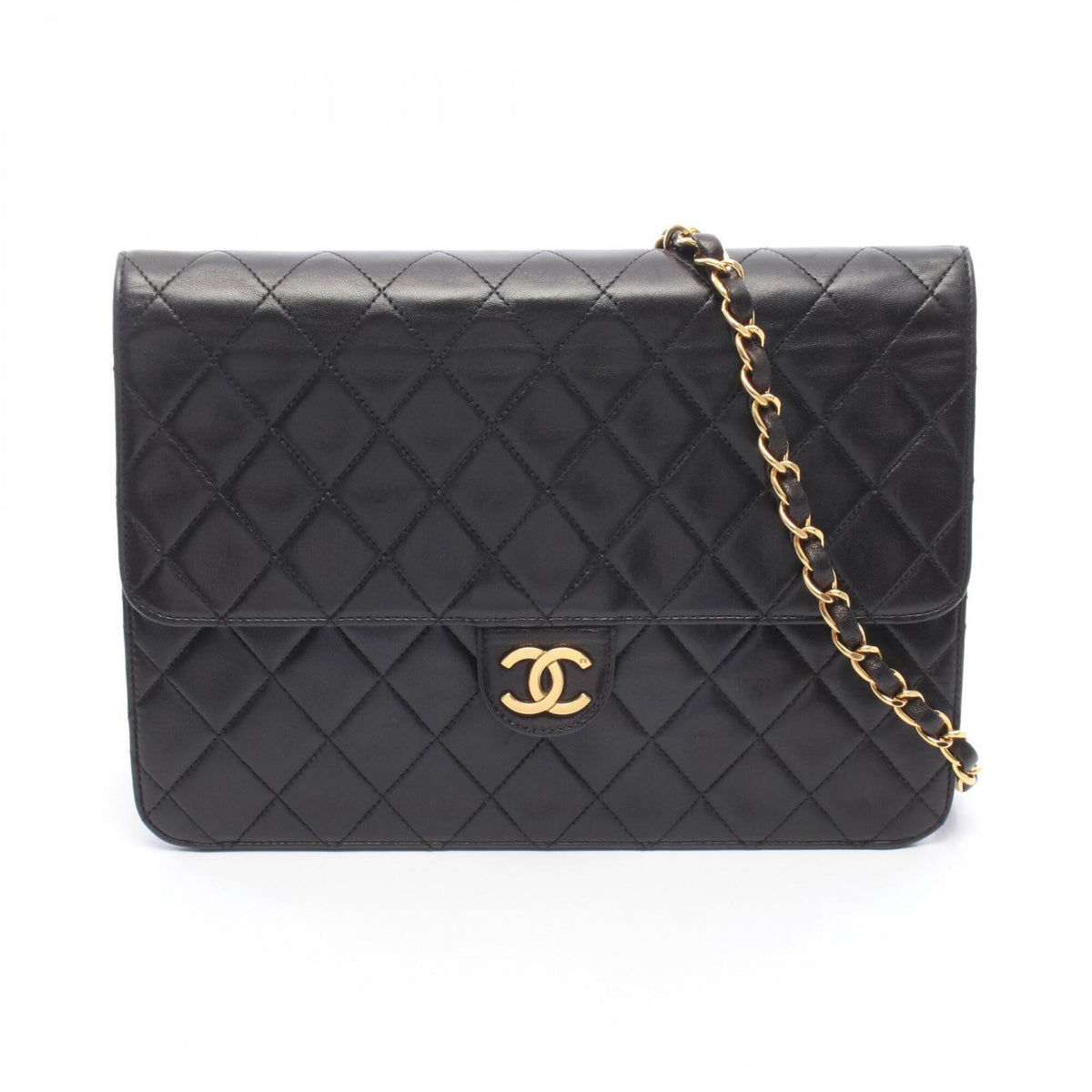 Chanel Matelasse Black Handbag Shoulder Bag (Pre-Owned)