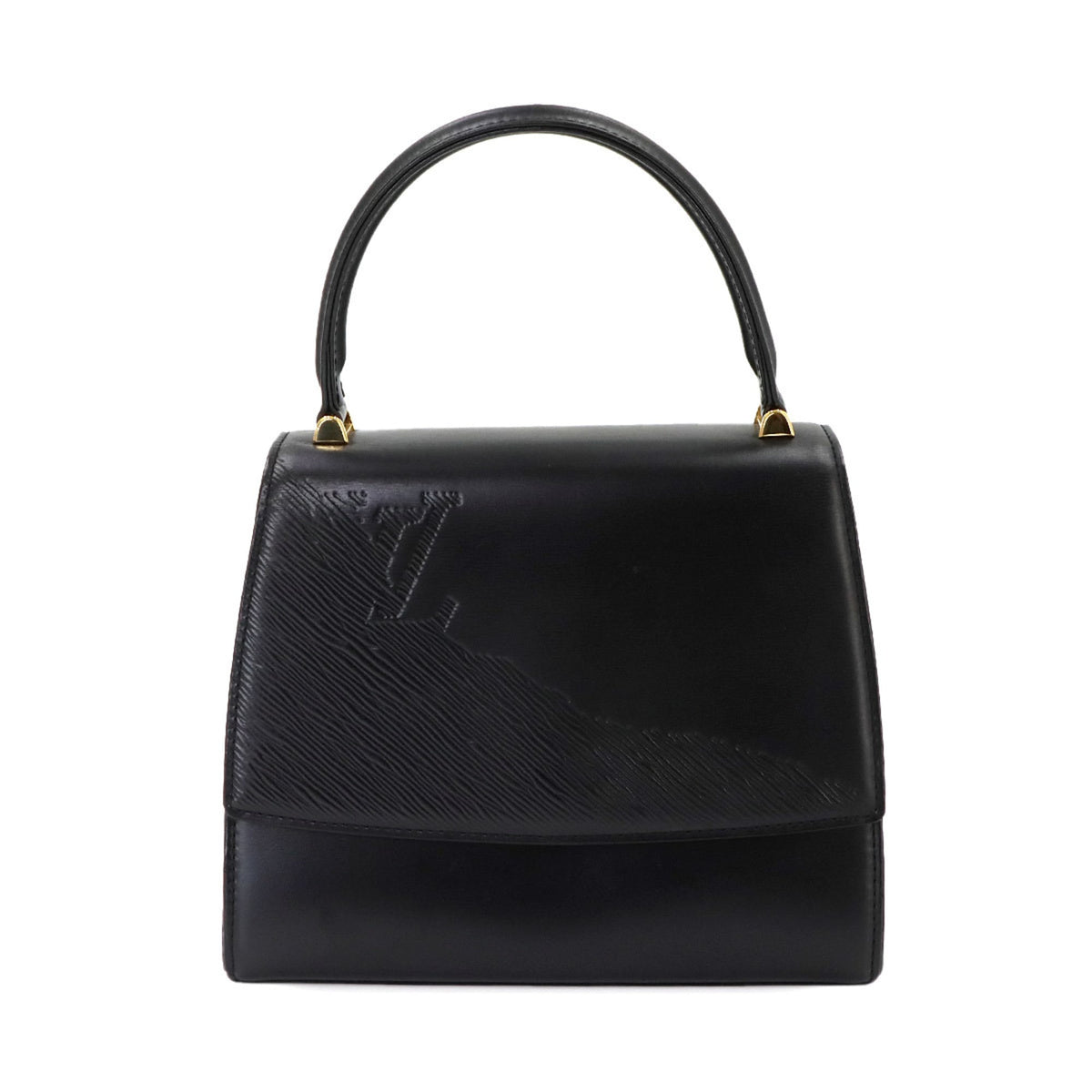 Louis Vuitton Black Noir Leather Handbag (Pre-Owned)