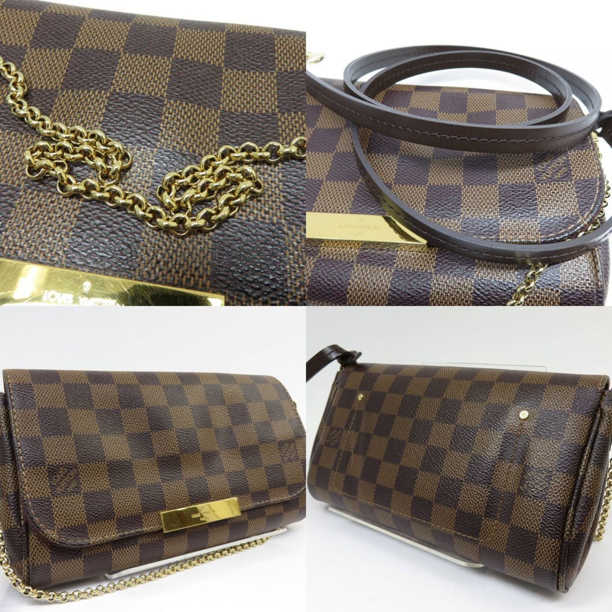 Louis Vuitton Damier Damier Canvas Ebene Shoulder Bag (Pre-Owned)