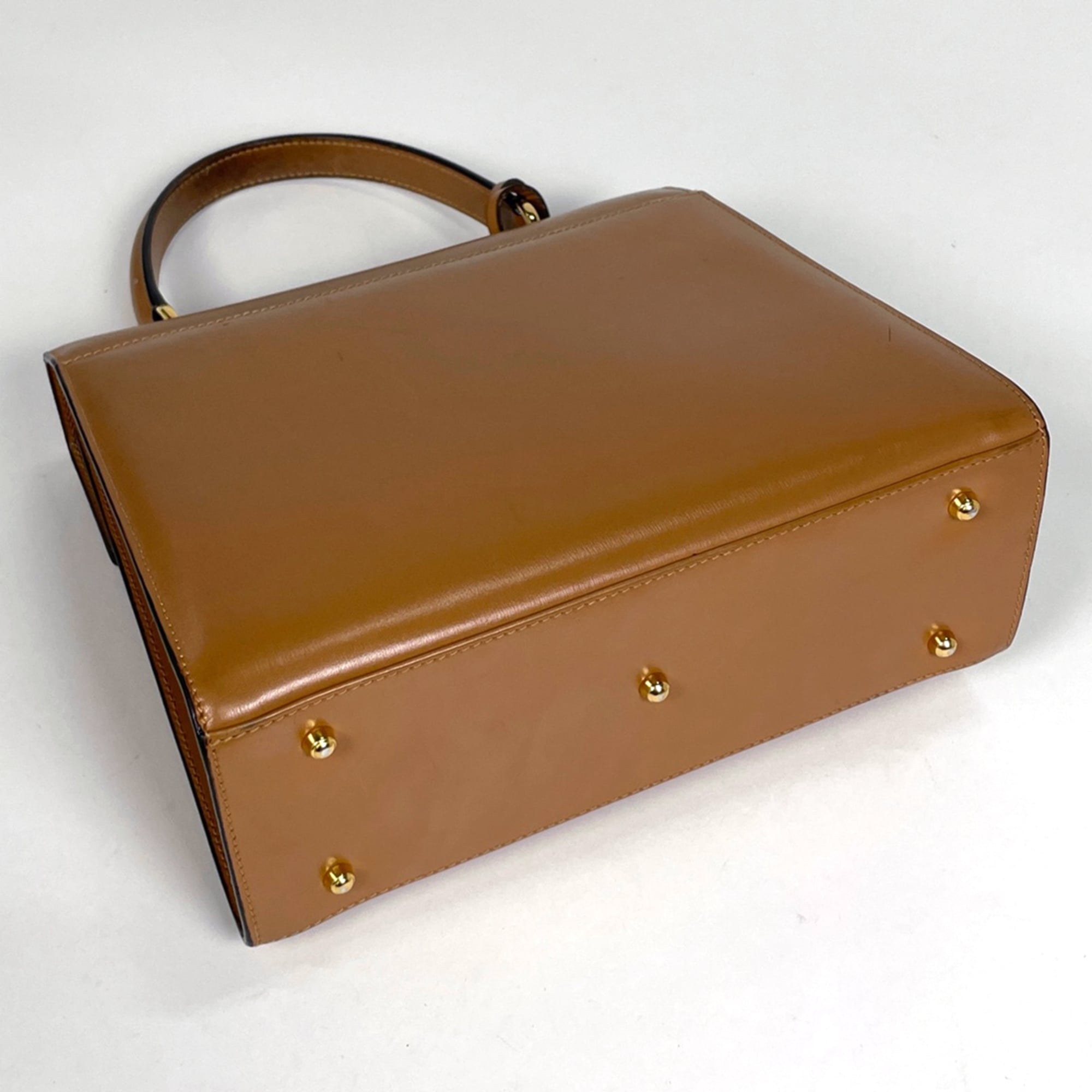 Gucci Brown Leather Handbag (Pre-Owned)