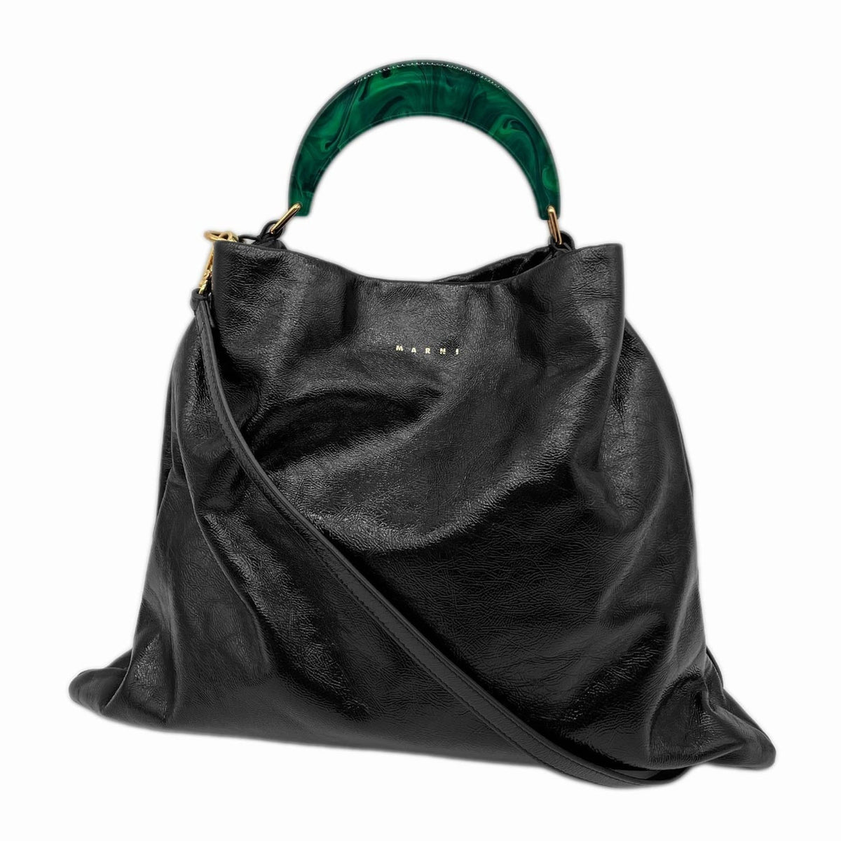 Marni Black Patent Leather Handbag (Pre-Owned)