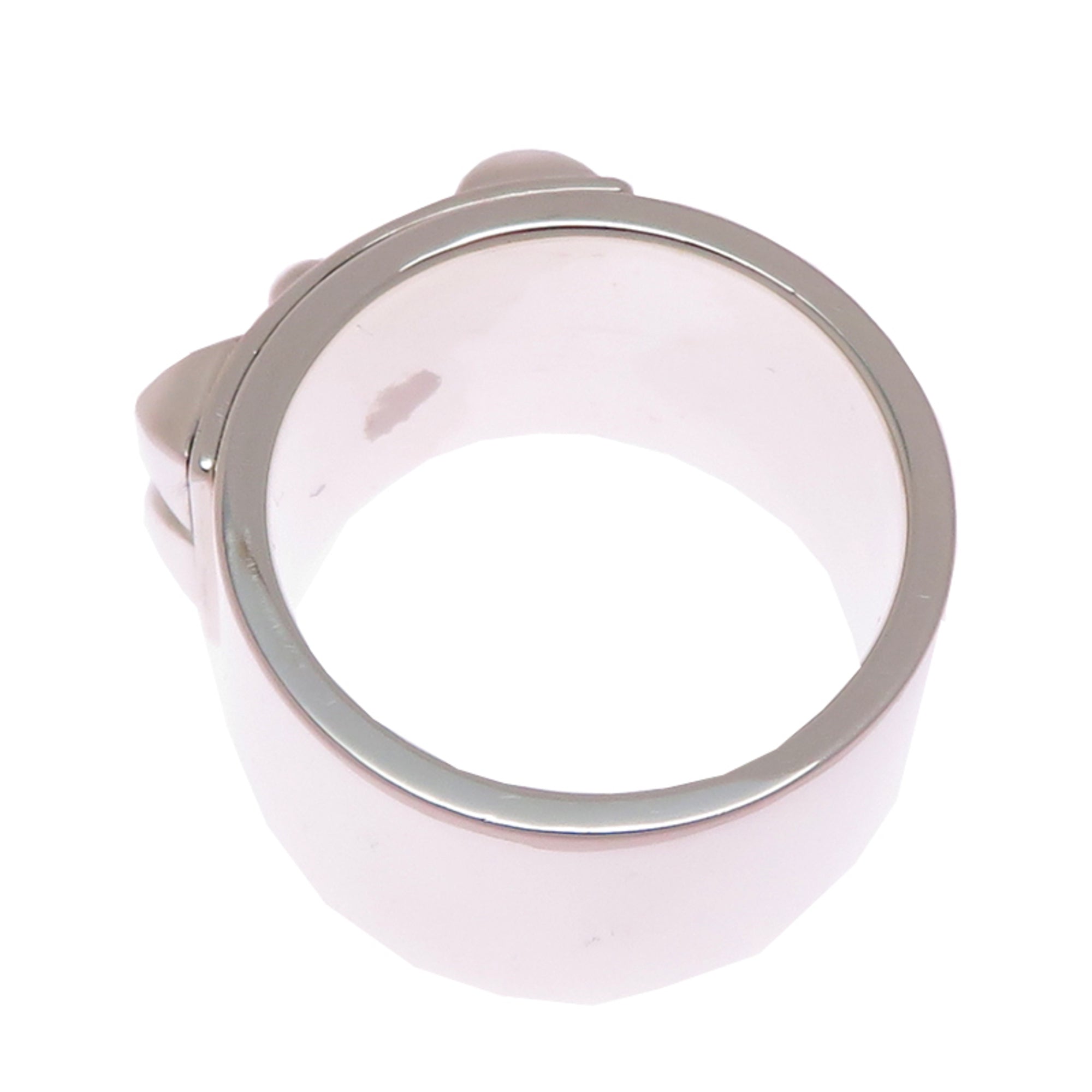 Hermes Silver 925 Band Ring (Pre-Owned)