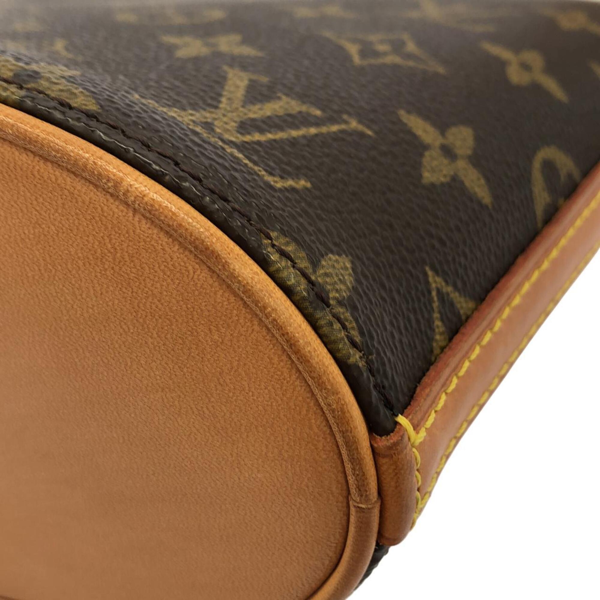 Louis Vuitton Marron Coated Canvas Shoulder Bag (Pre-Owned)