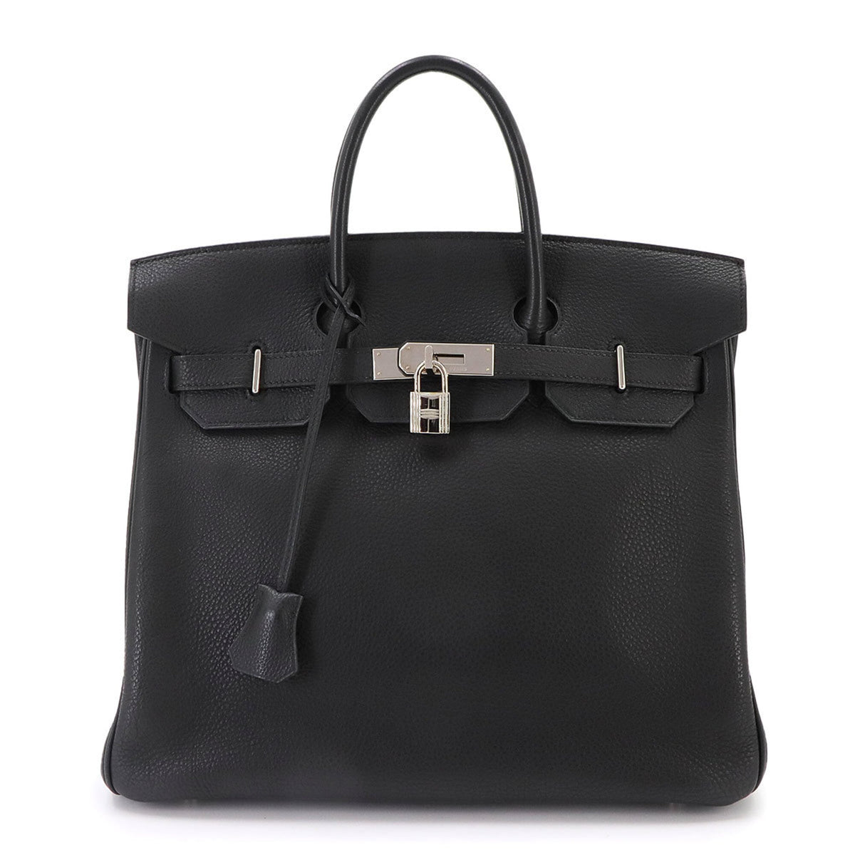 Hermes Black Togo Leather Handbag (Pre-Owned)
