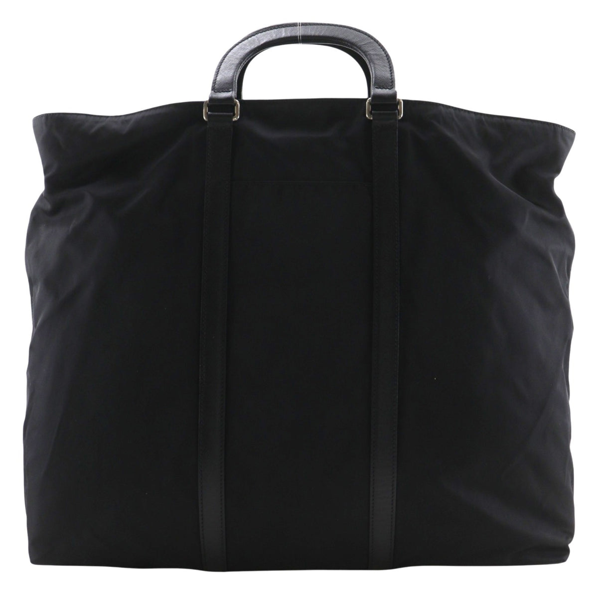 Prada Black Nylon Boston Bag Tote Bag (Pre-Owned)