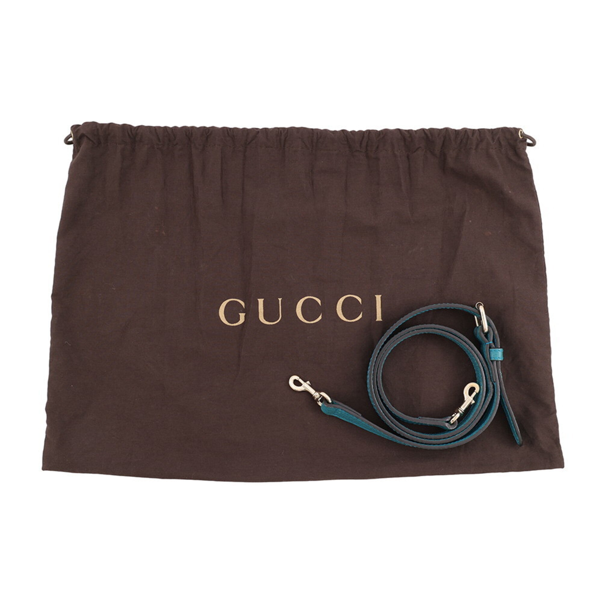Gucci Turquoise Leather Handbag Shoulder Bag (Pre-Owned)