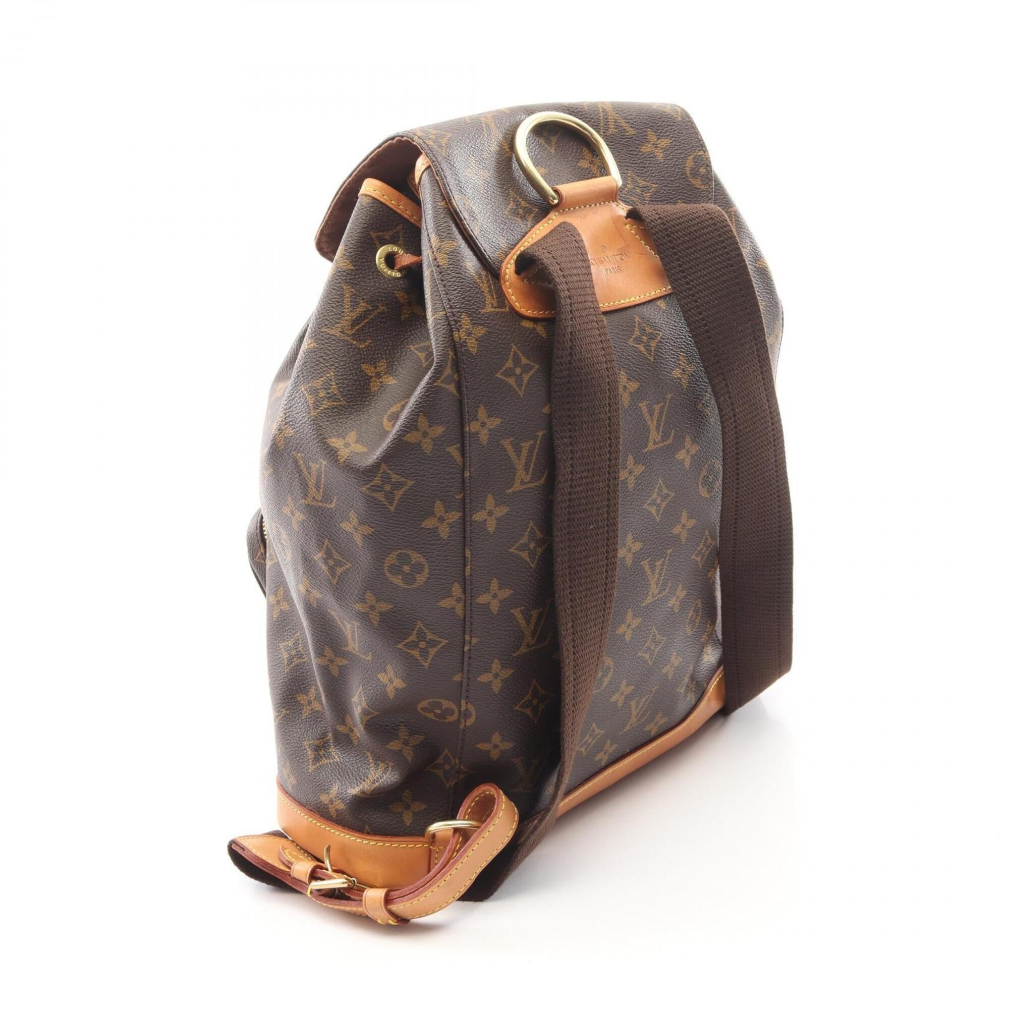 Louis Vuitton Brown Monogram Monogram Leather Backpack (Pre-Owned)