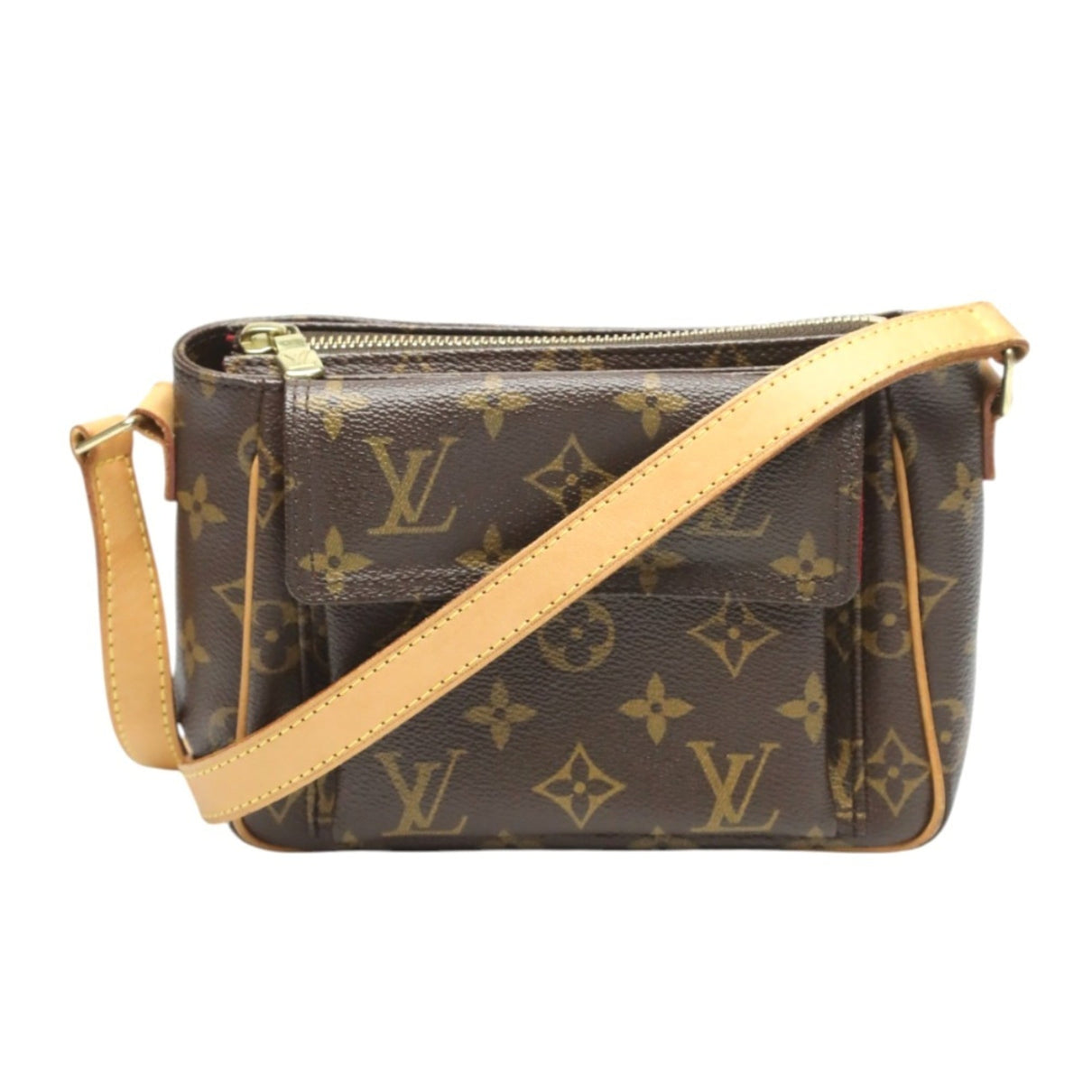 Louis Vuitton Brown Monogram Canvas Shoulder Bag (Pre-Owned)