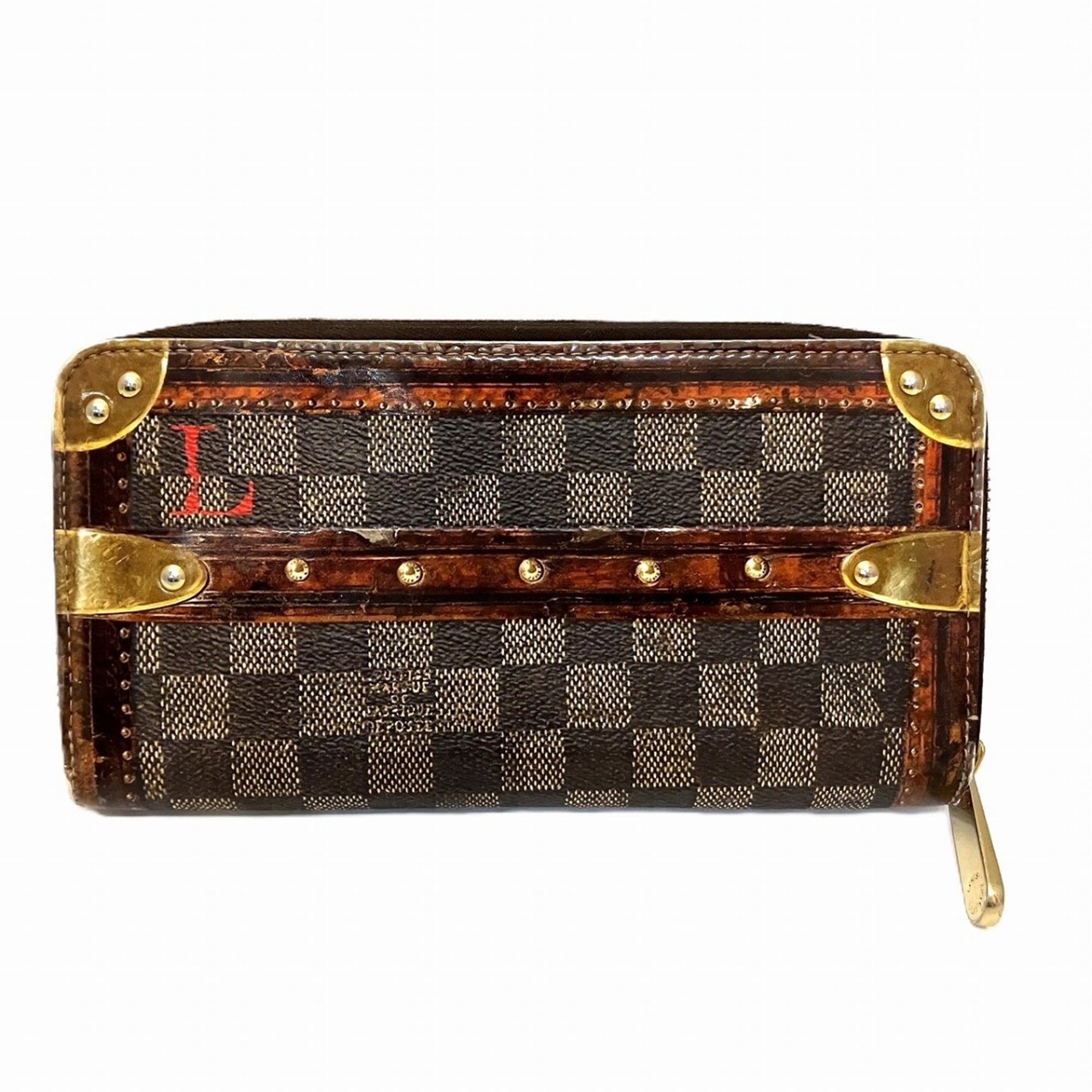 Louis Vuitton Monogram Brown Long Wallet (Bi-Fold) (Pre-Owned)