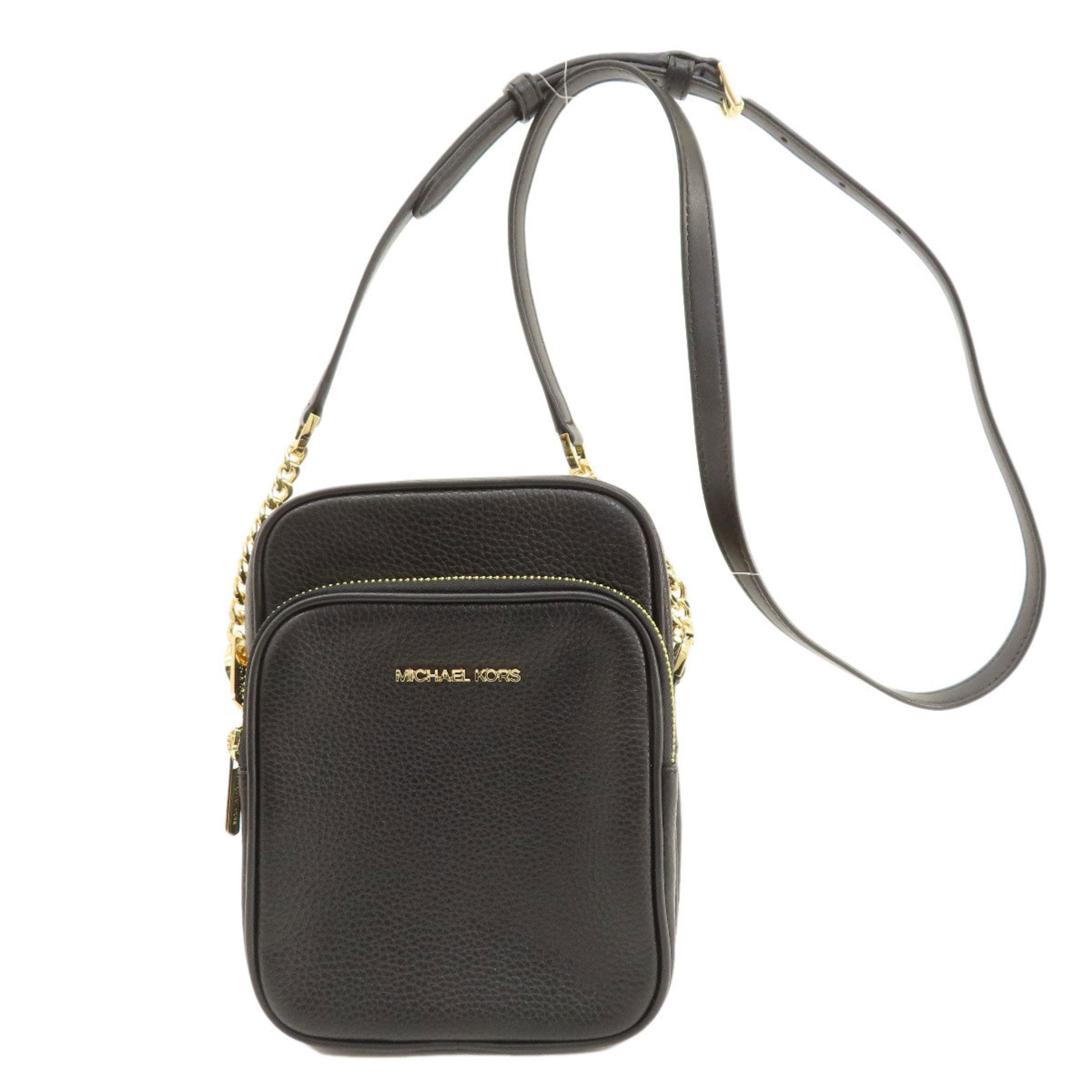 Michael Kors Black Leather Shoulder Bag (Pre-Owned)