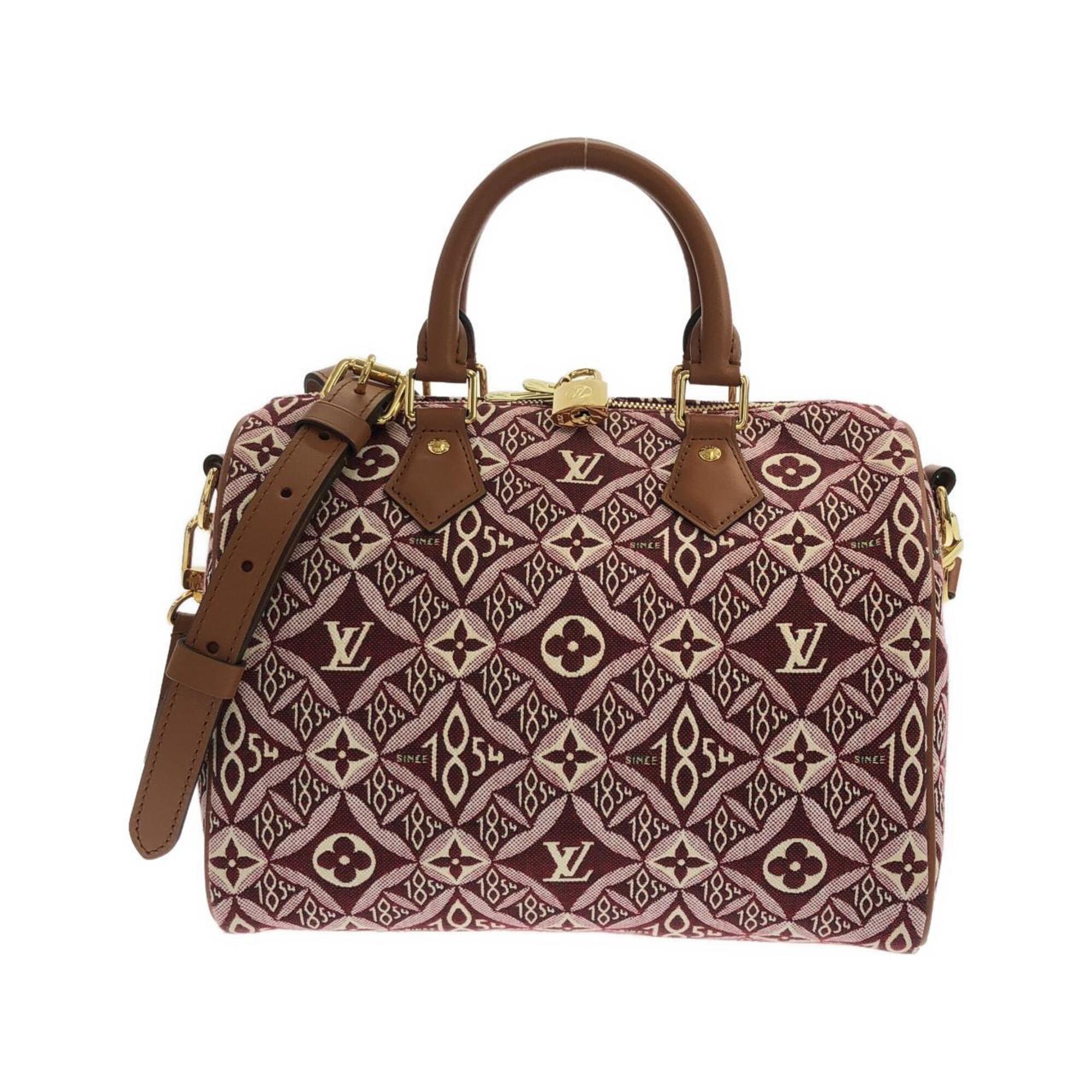 Louis Vuitton Bordeaux Jacquard Boston Bag (Pre-Owned)