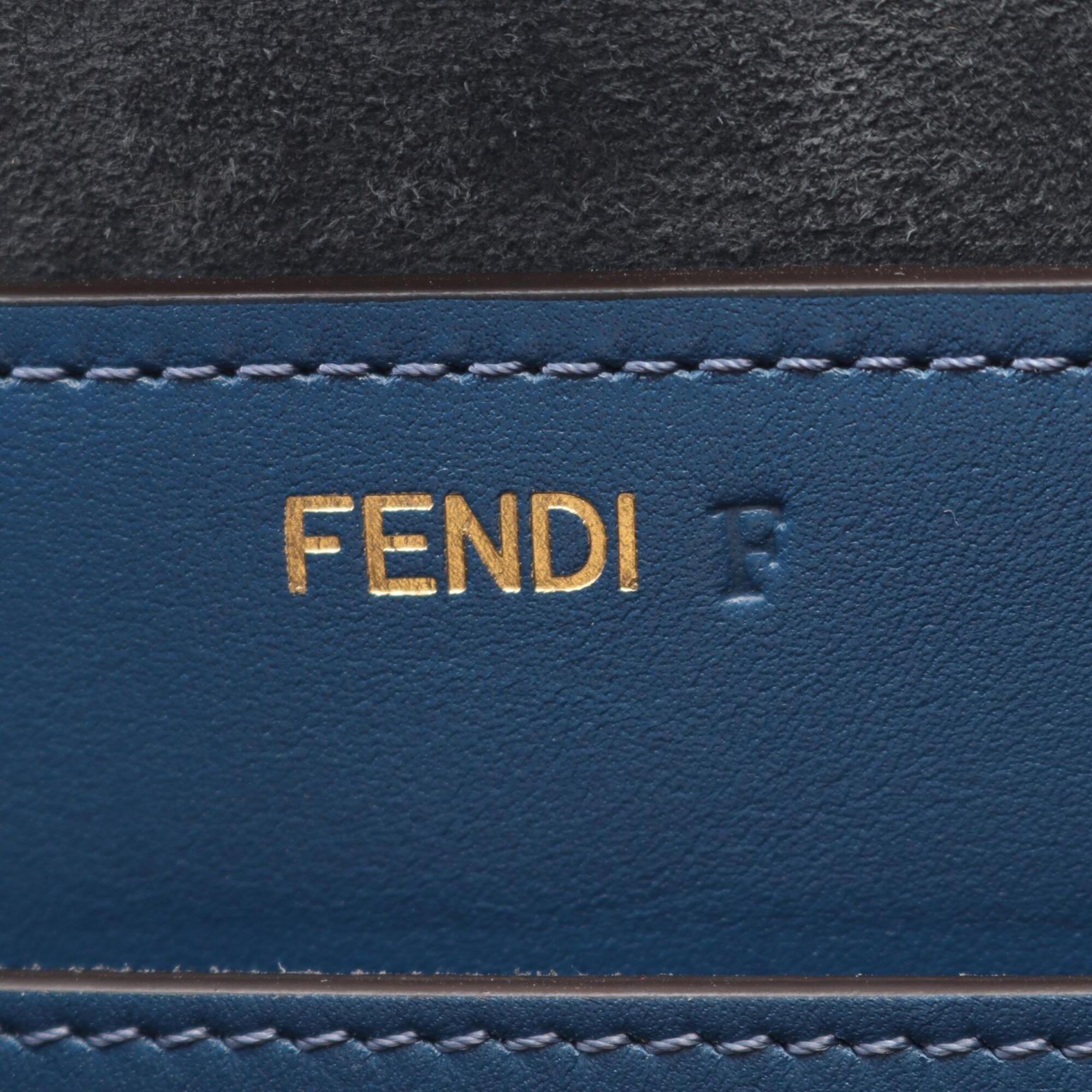 Fendi Blue Leather Handbag (Pre-Owned)