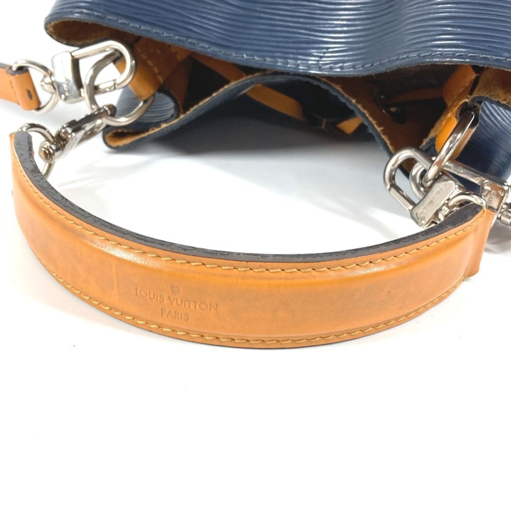 Louis Vuitton Bicolor Galle Indigo Navy Saffron Yellow Epi Leather Handbag Shoulder Bag (Pre-Owned)