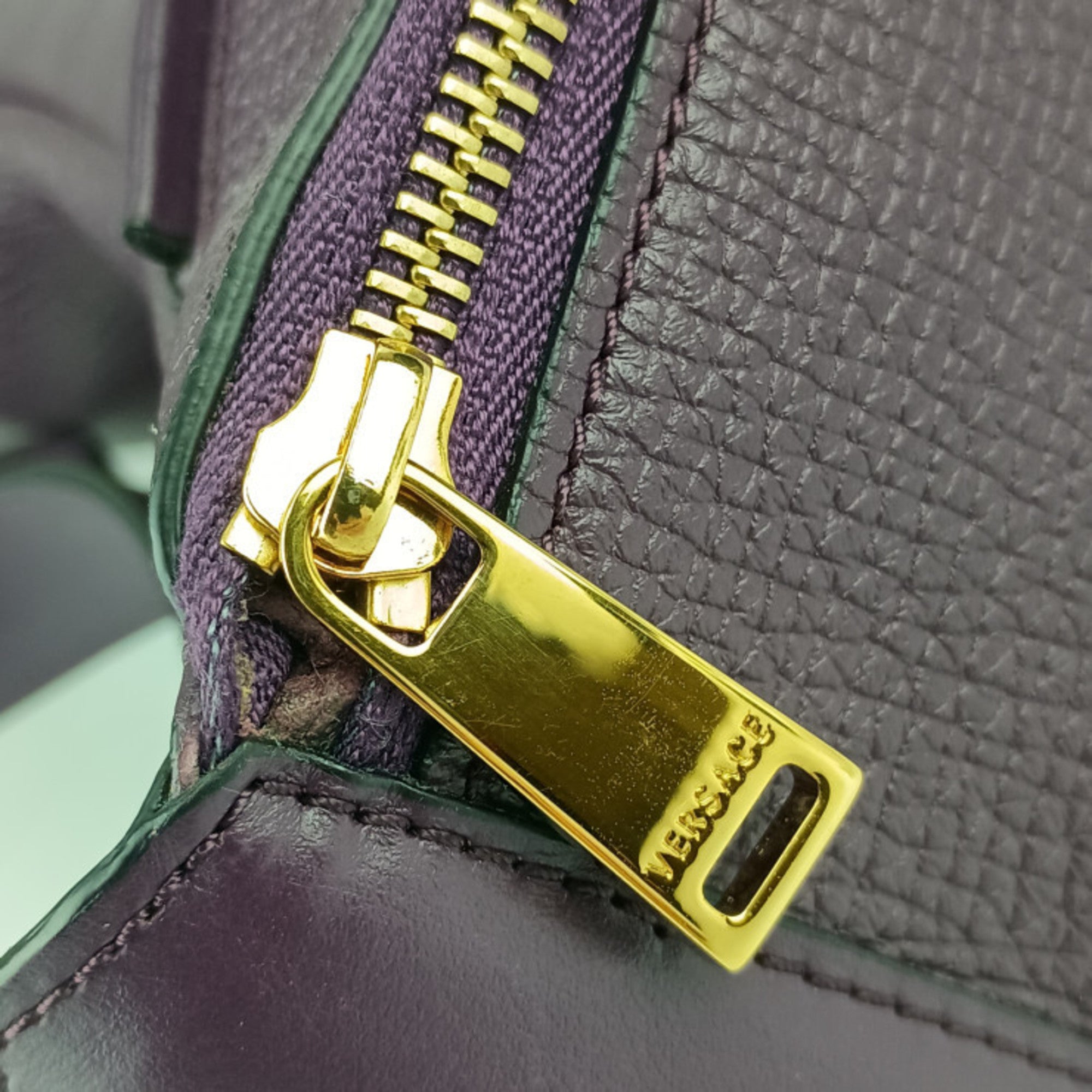 Versace Leather Fanny Pack Sling Bag (Pre-Owned)