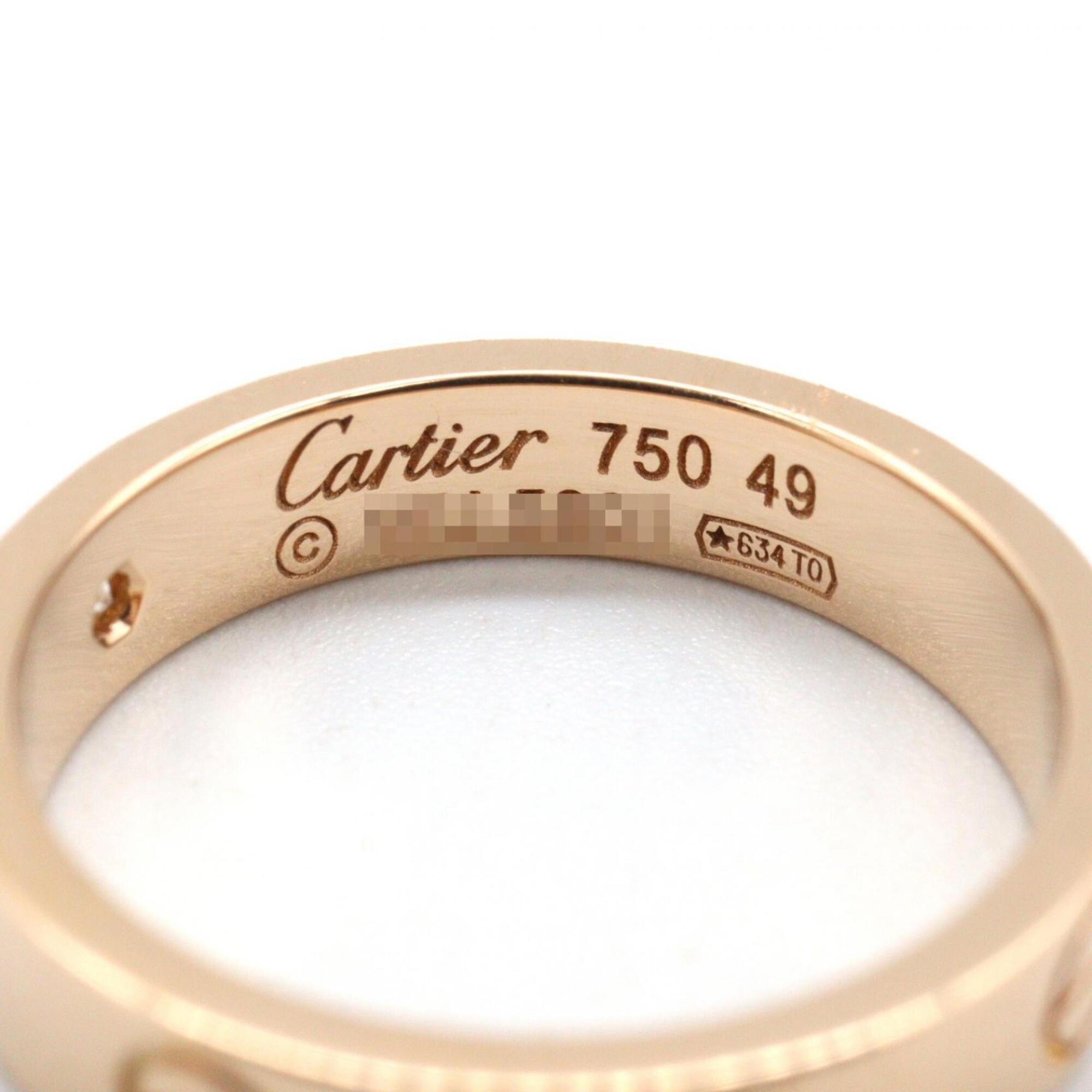 Cartier Gold Clear Pink Gold (18K) Band Ring (Pre-Owned)