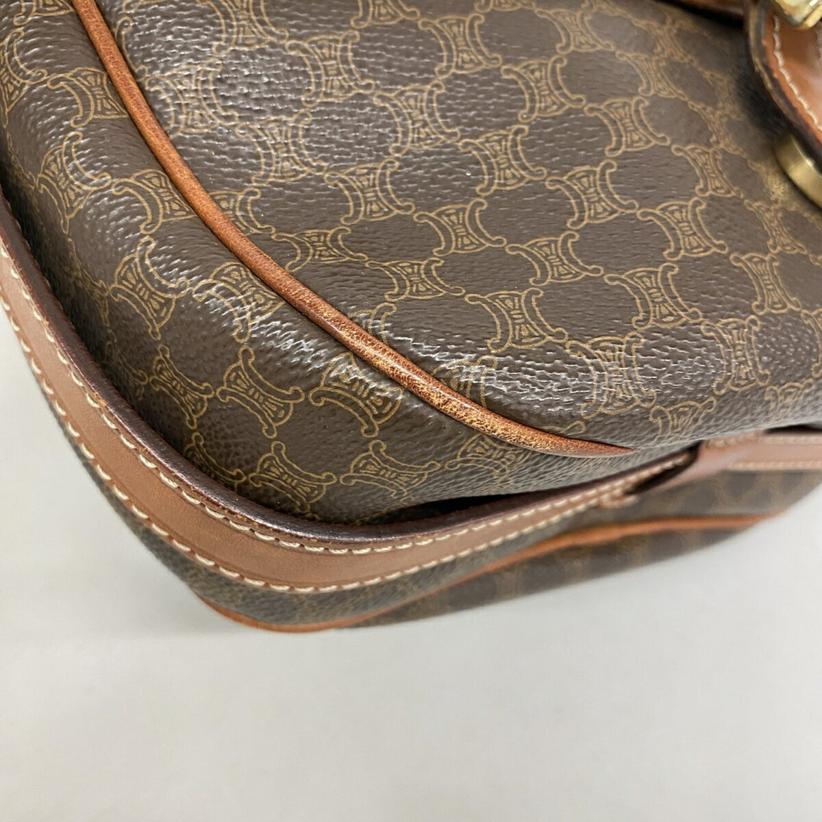 Celine Brown Pvc Shoulder Bag (Pre-Owned)