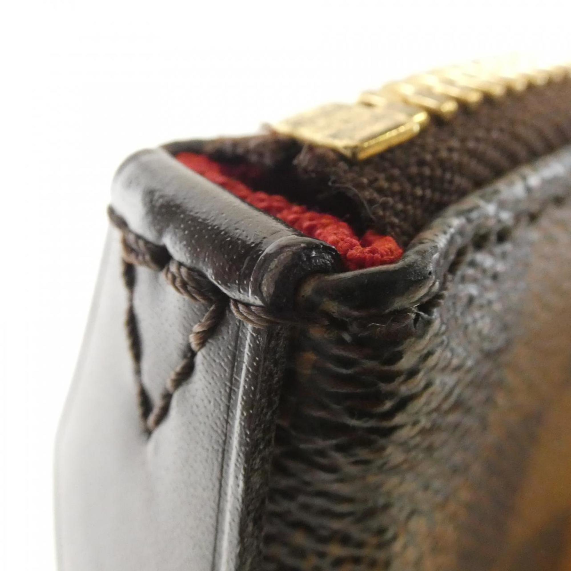Louis Vuitton Brown Coated Canvas Handbag (Pre-Owned)