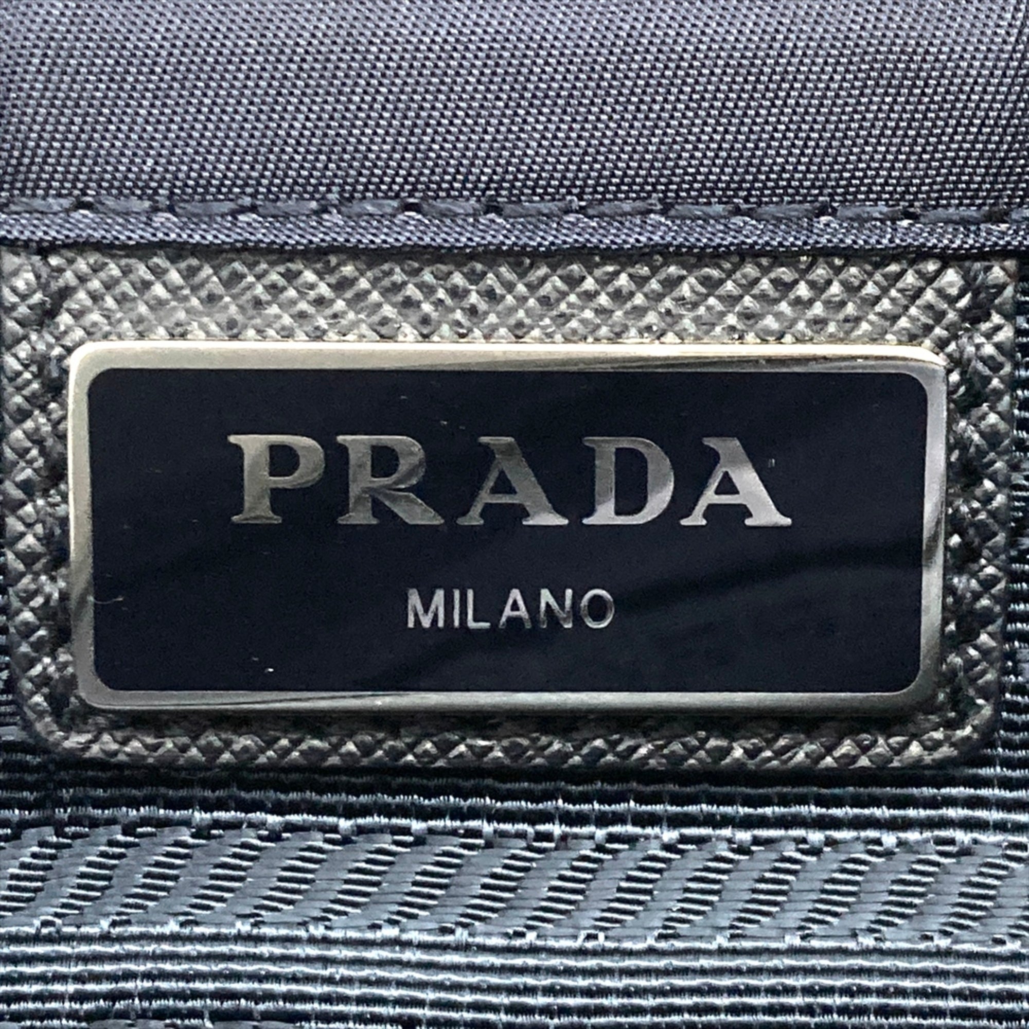 Prada Navy Nylon Shoulder Bag (Pre-Owned)