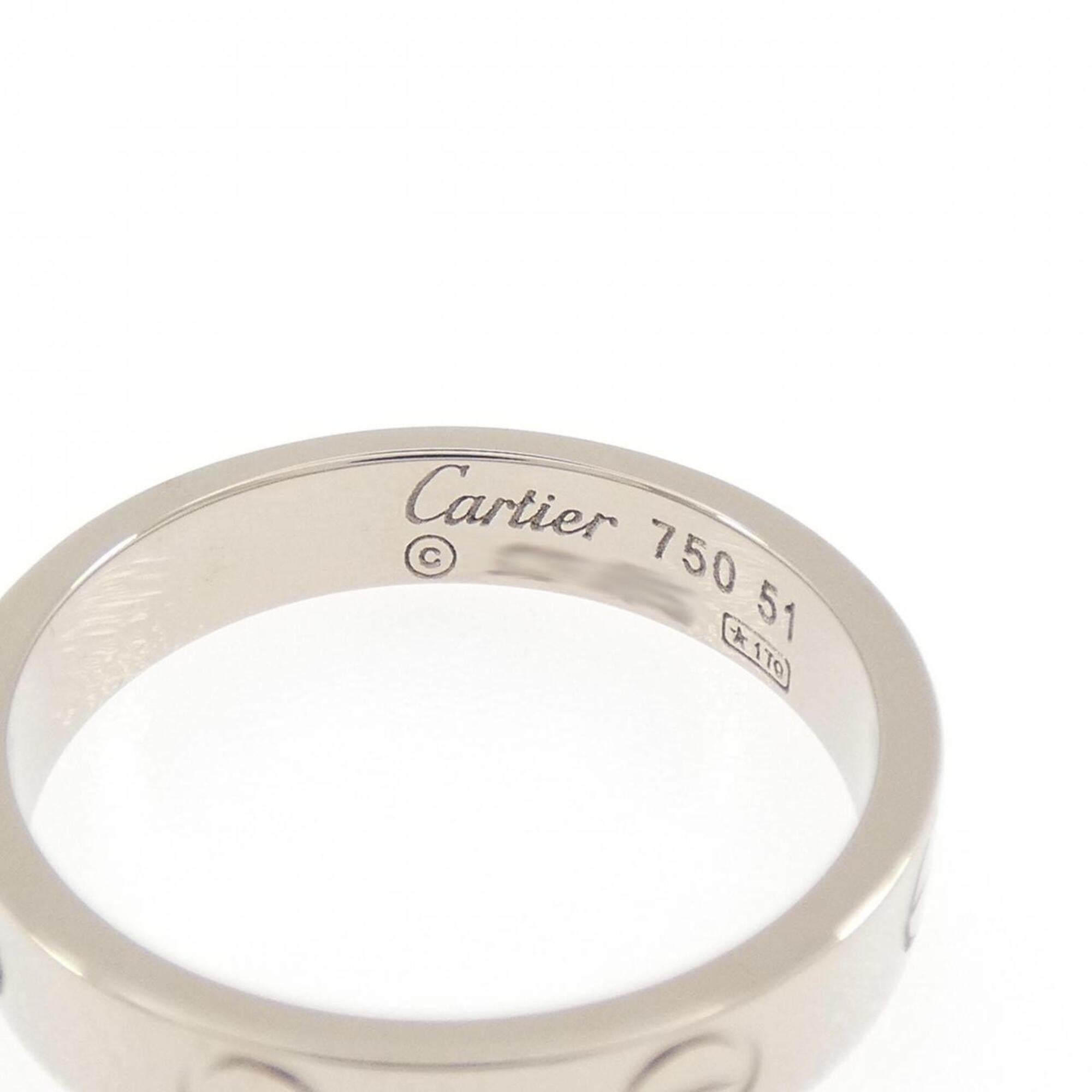 Cartier Love White Gold (18K) Band Ring (Pre-Owned)