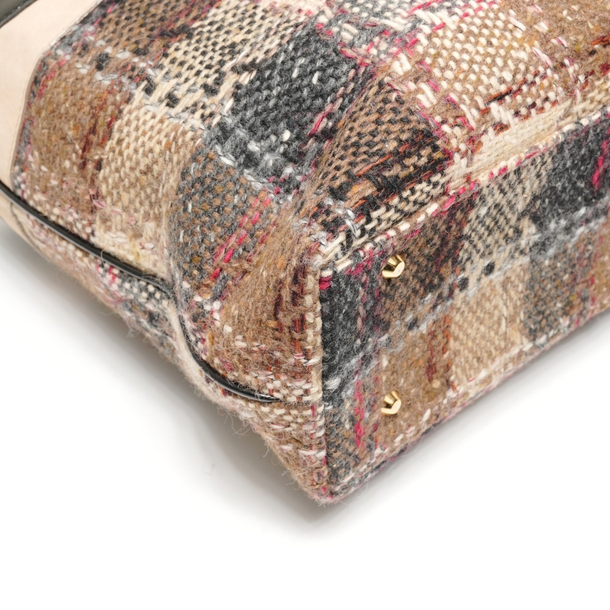 Burberry Beige Tweed Handbag (Pre-Owned)