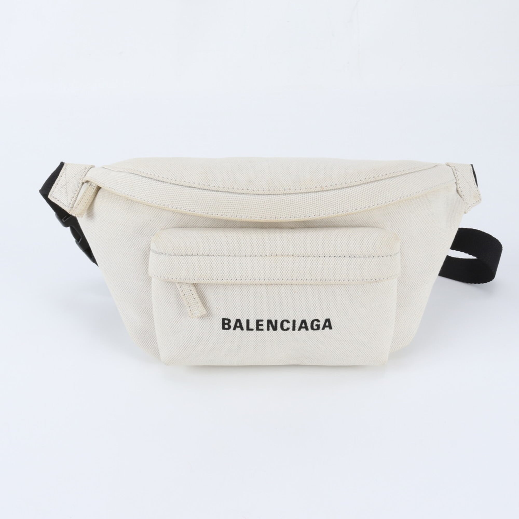 Balenciaga Black Off-White Fanny Pack (Pre-Owned)